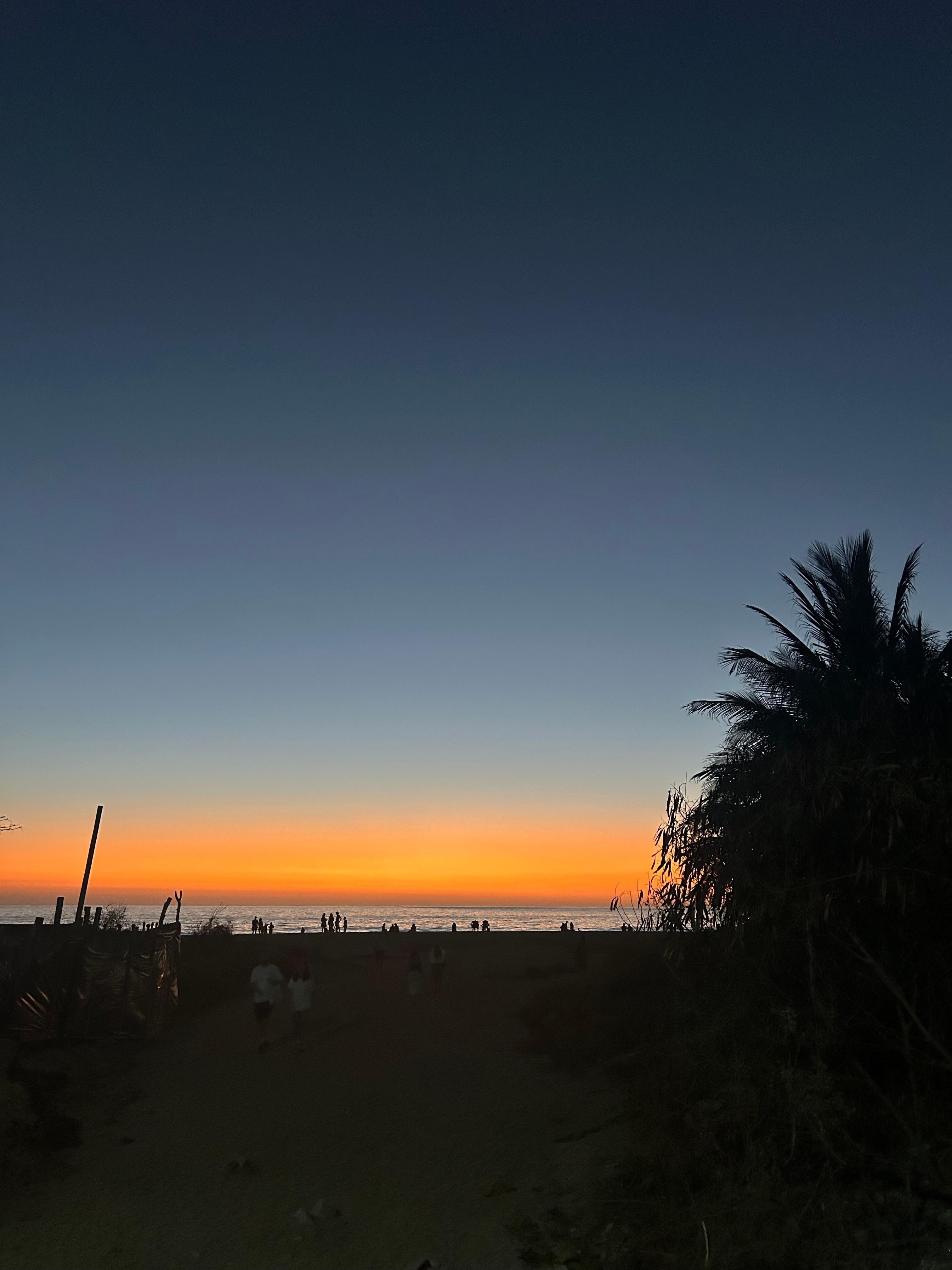 Sunset from the top terrace