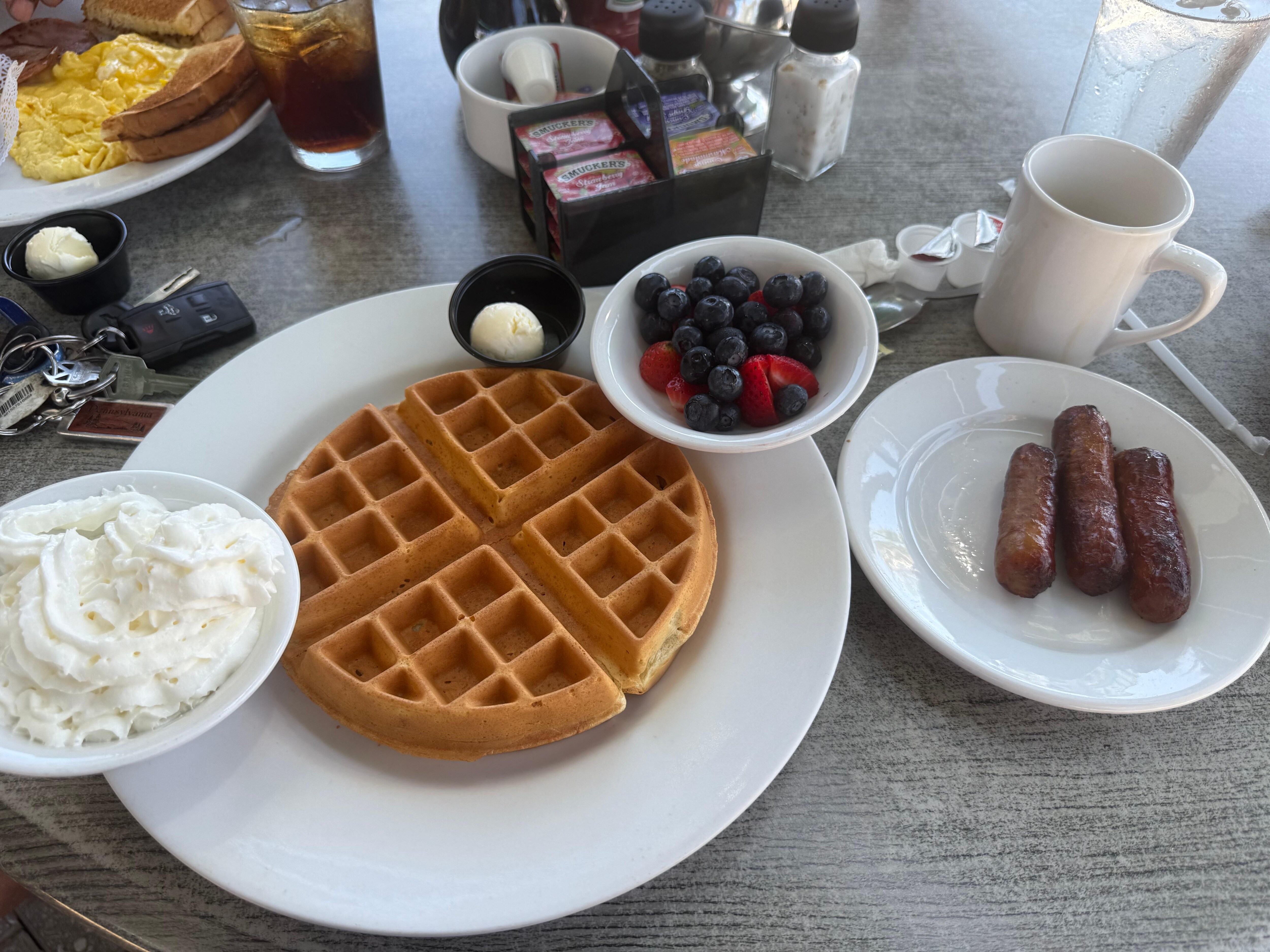 Breakfast by sea.