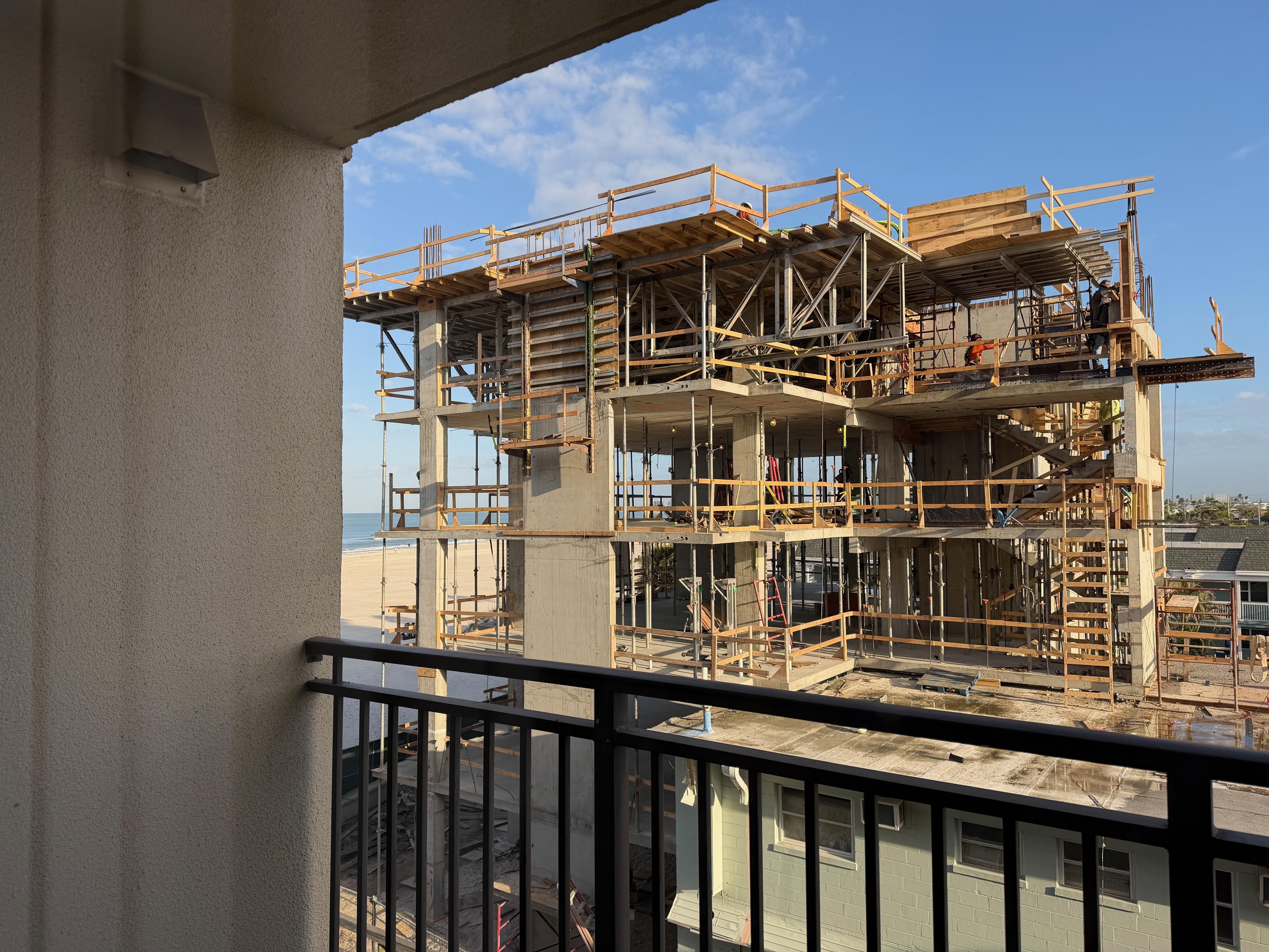 view from balcony off second bedroom