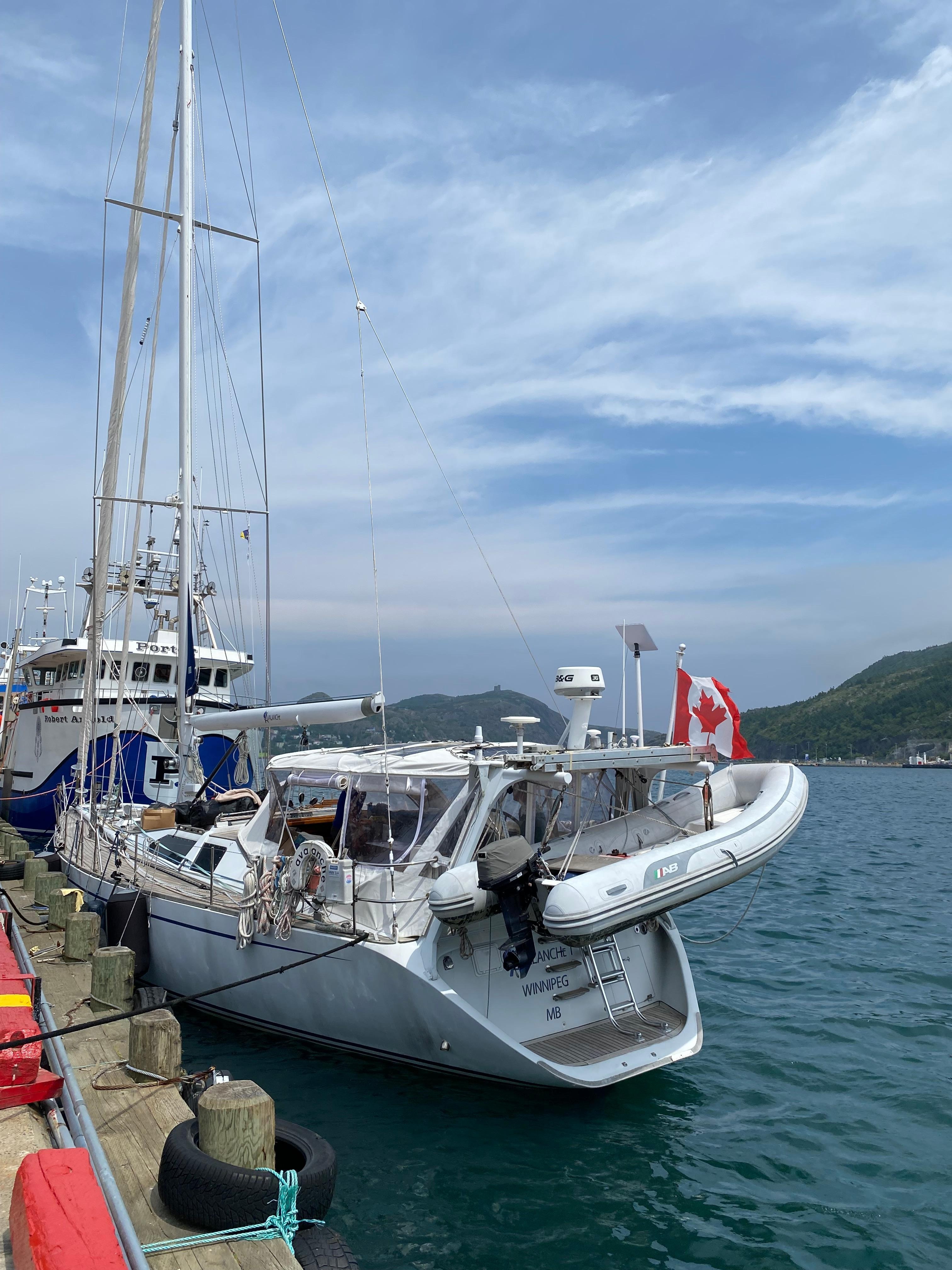 Walking along the harbour 