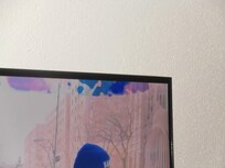 TV in living room damaged from heat to screen.