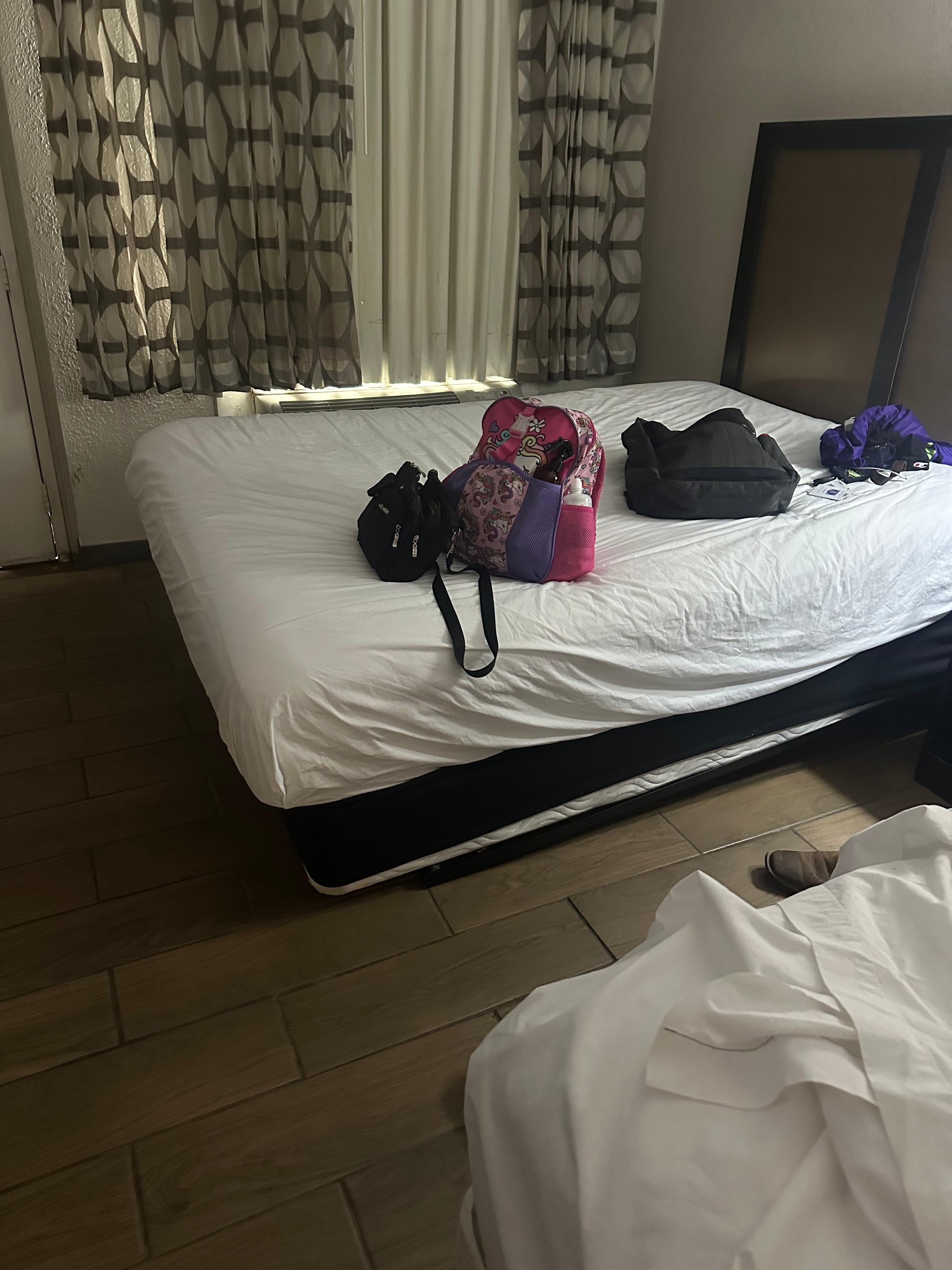 Broken bed we told the manager about asap