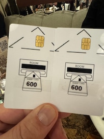 Room numbers are listed on the keys - another security issue in my opinion.