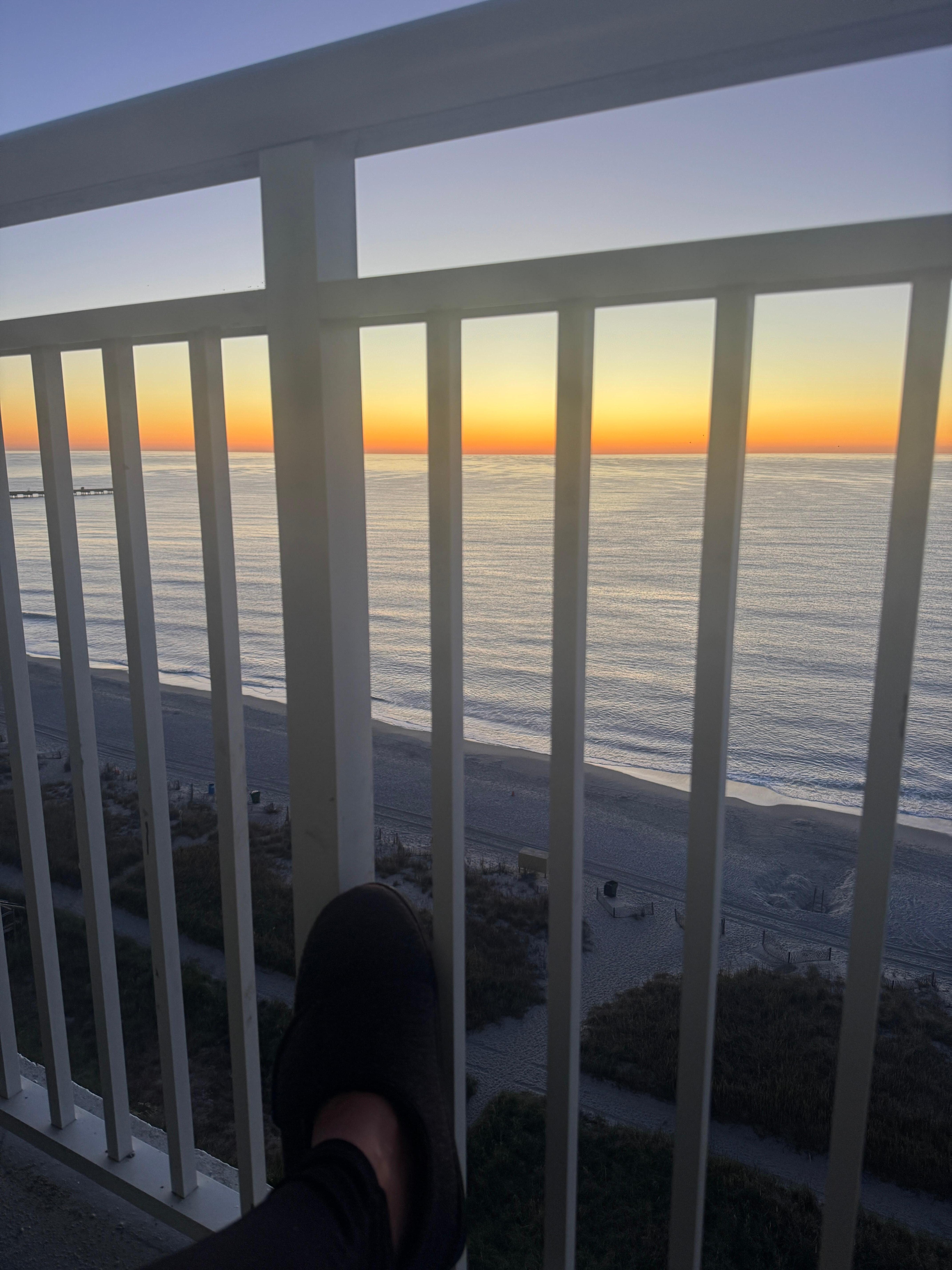 Sitting on thrbbalcony