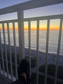 Sitting on thrbbalcony