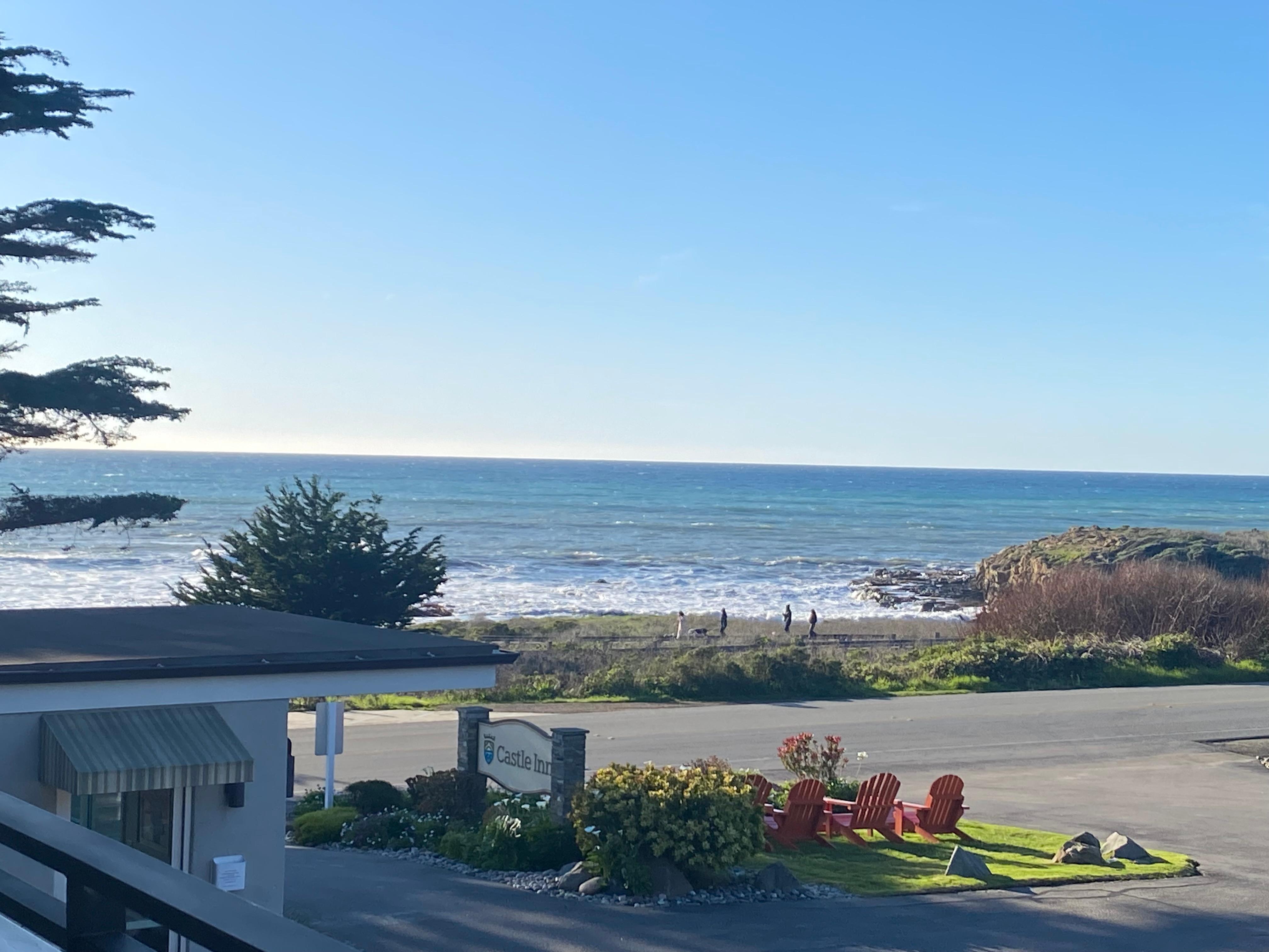 The view from our room upstairs 