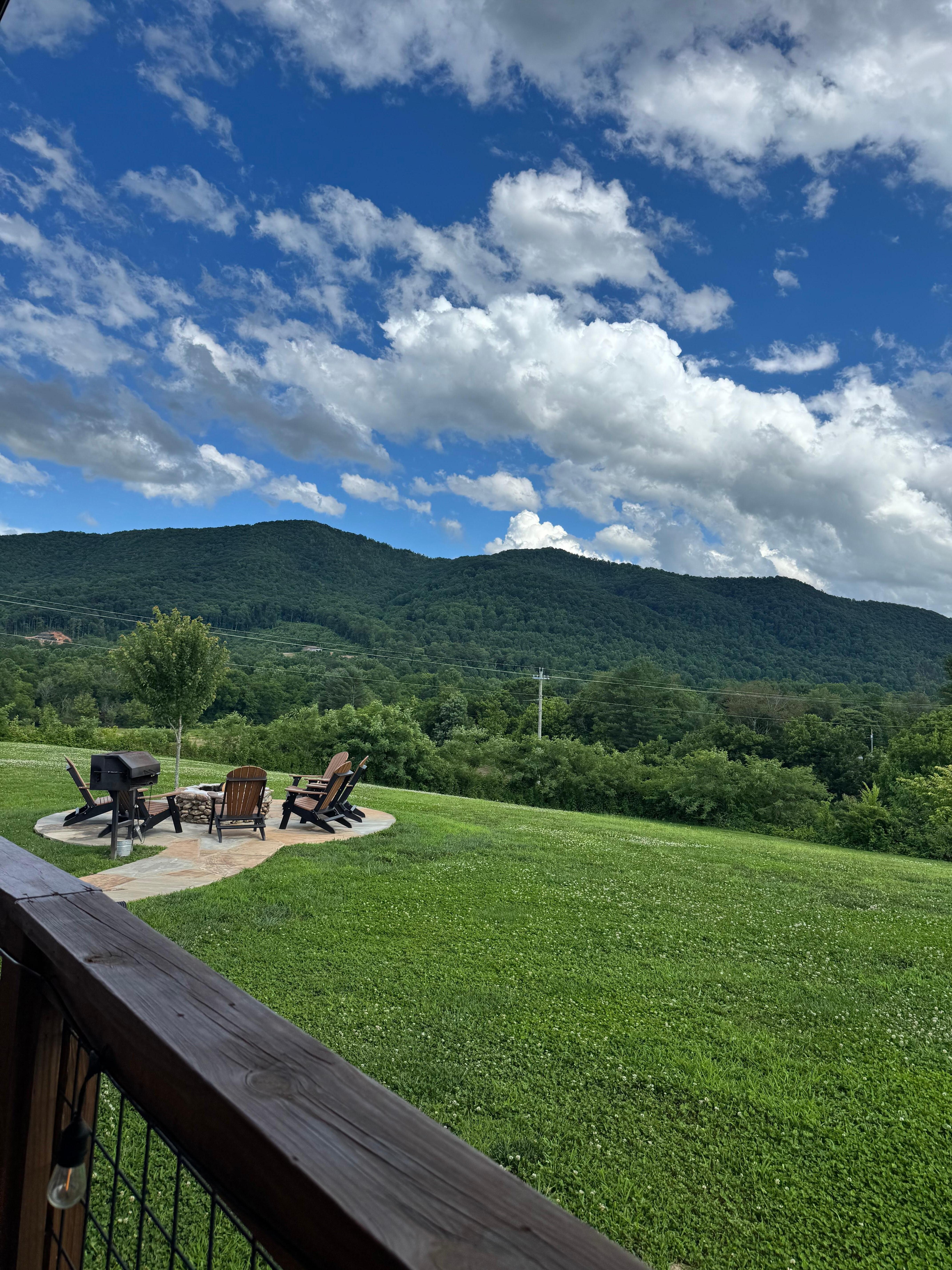 View from balcony. 