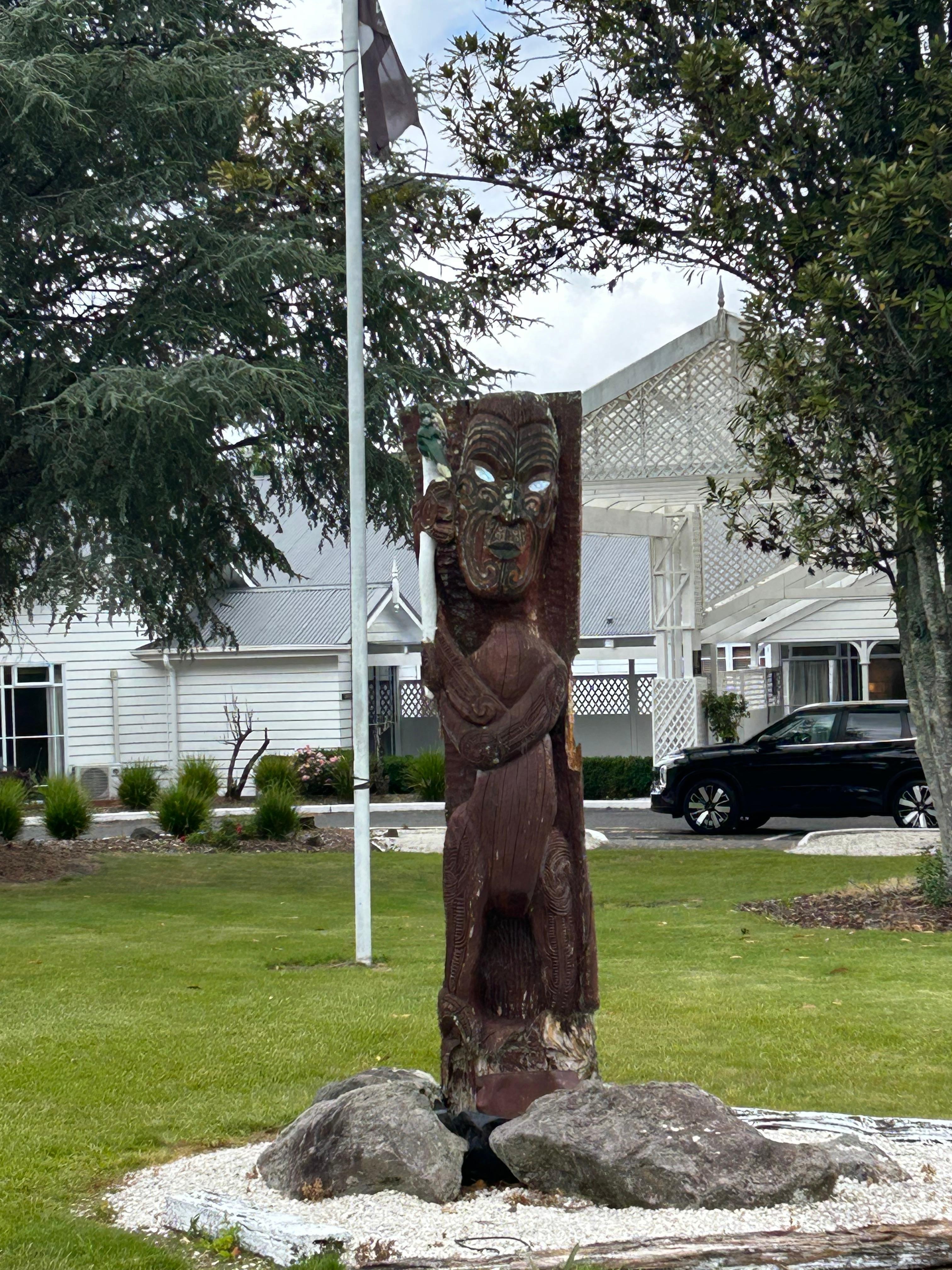 The front of the hotel