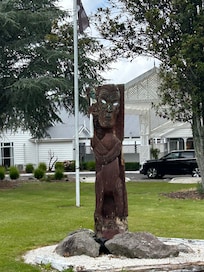 The front of the hotel