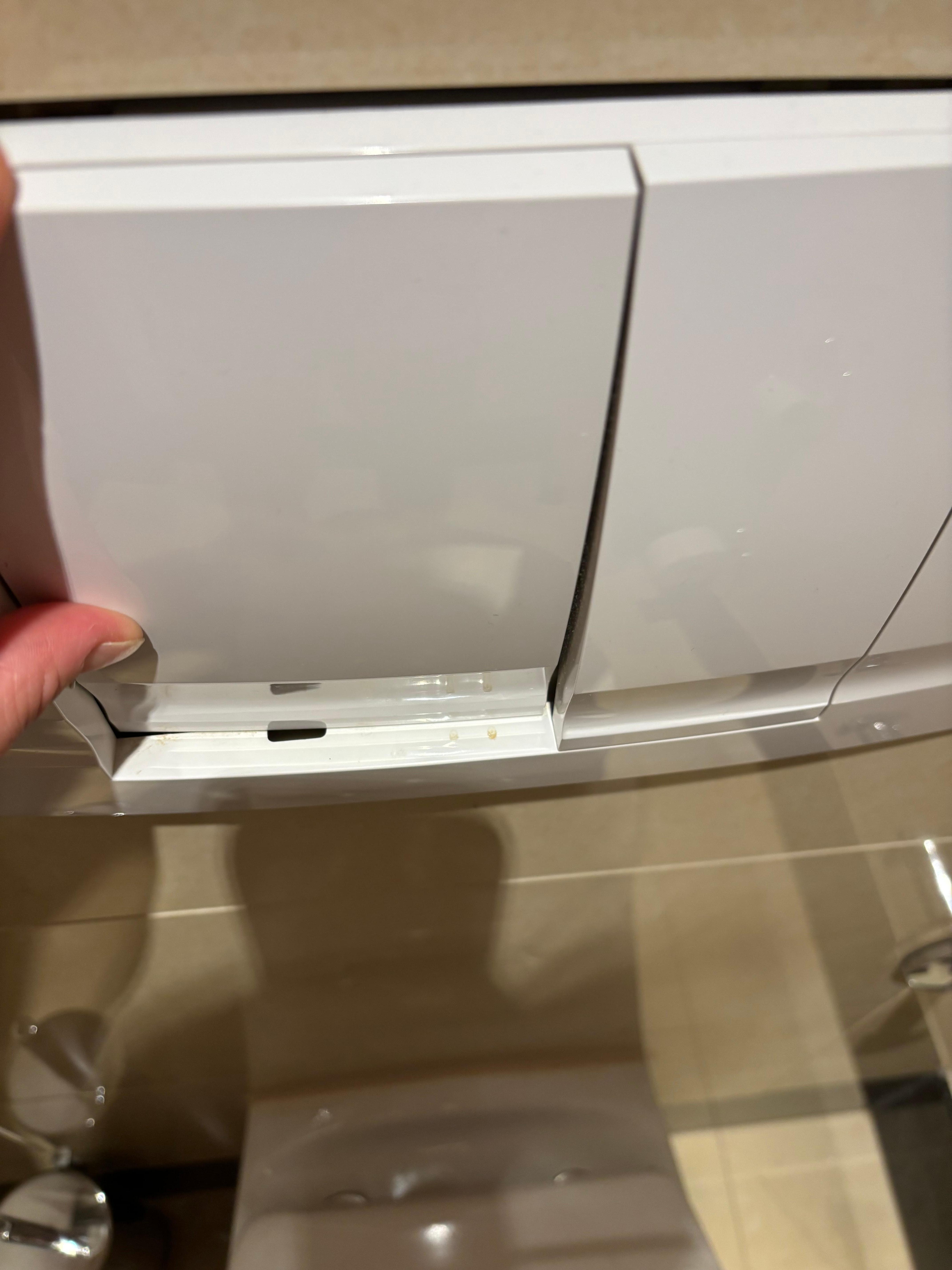 Dirty flush button