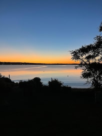 Sunset view from deck