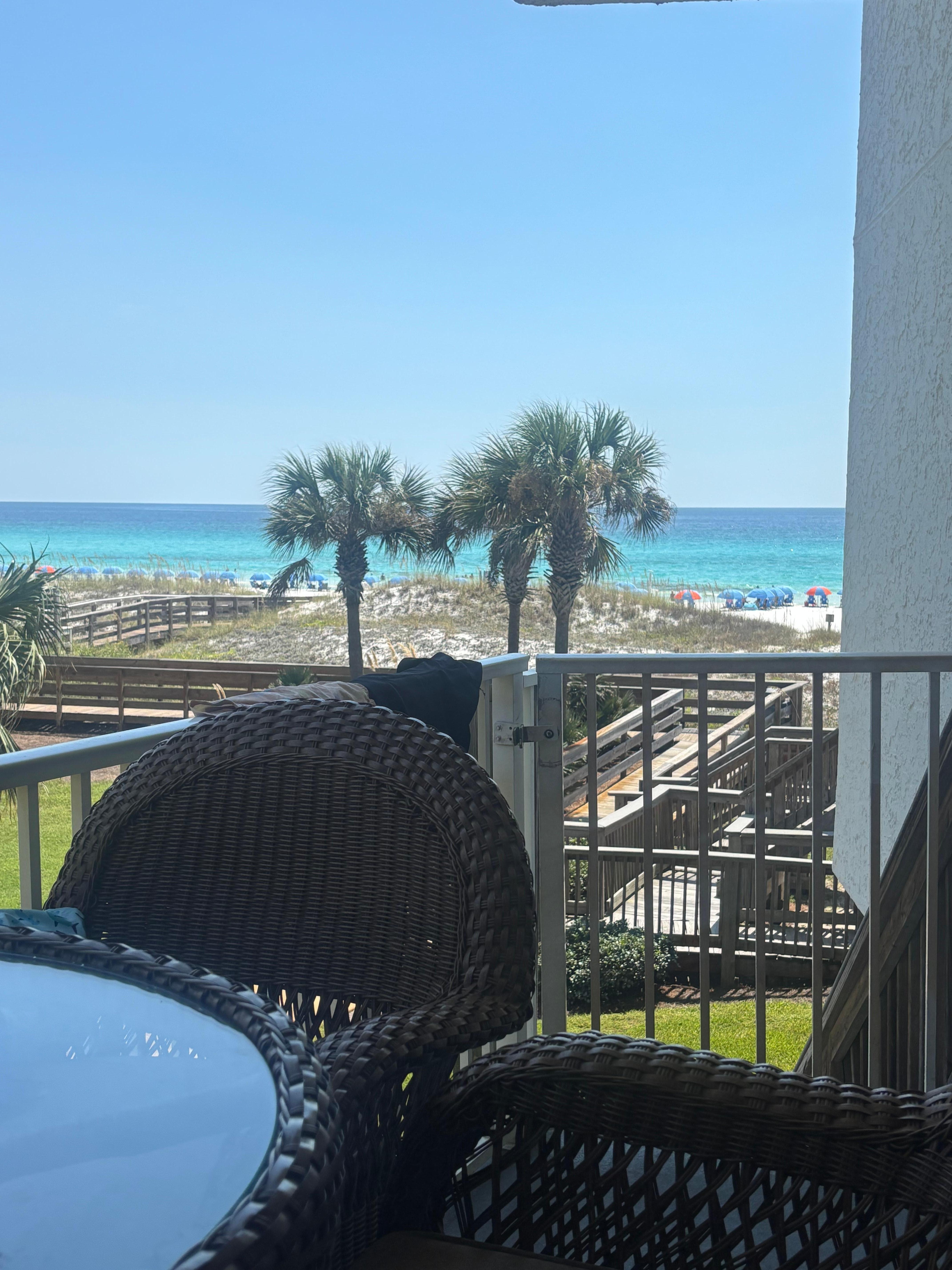 Such a relaxing view while my son napped!