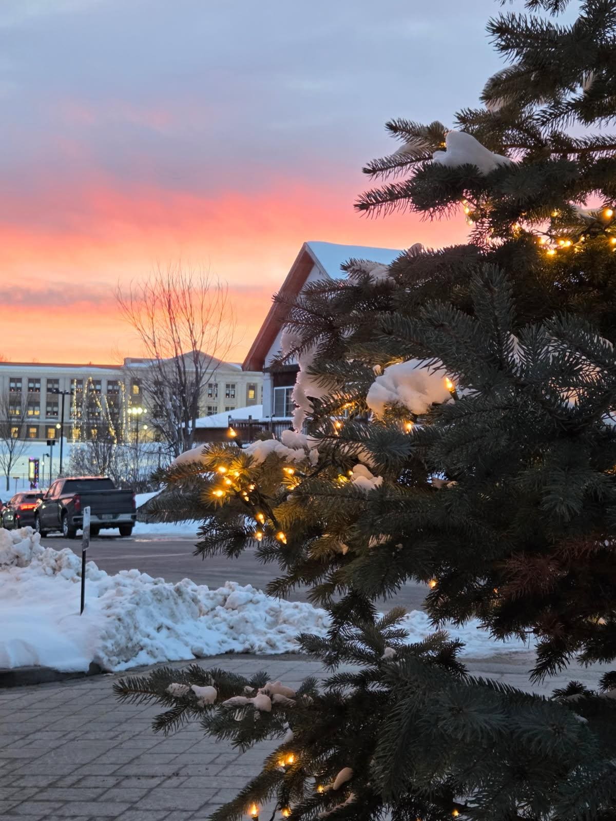 view from main entrance looking at Olympic center