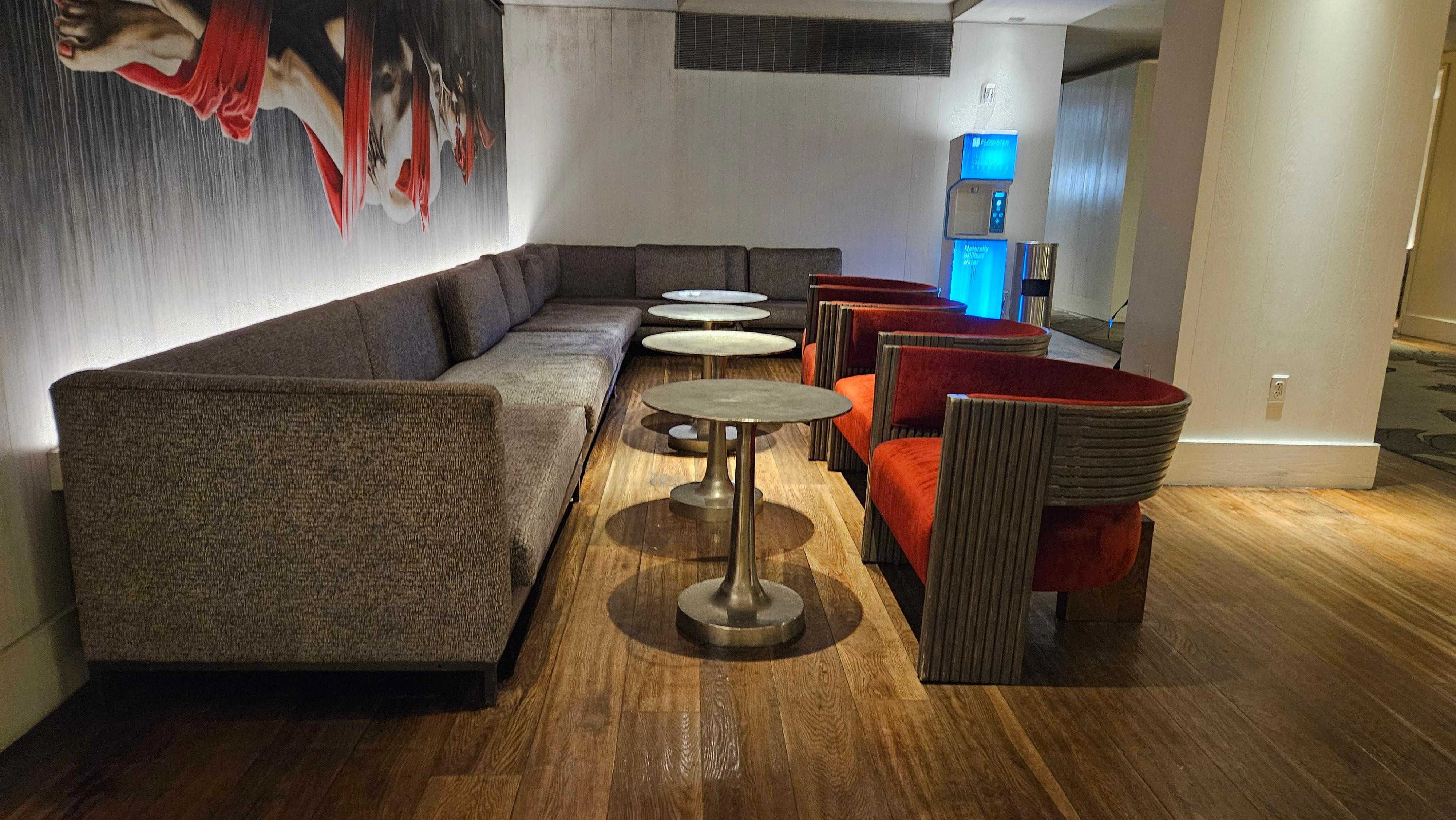 Sitting area in lobby