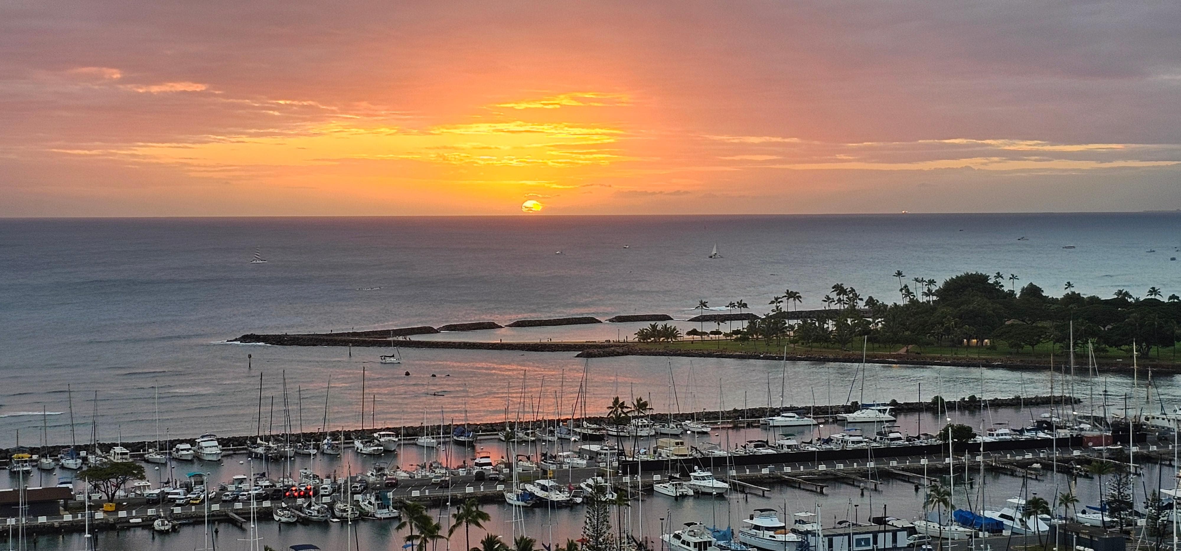 Another beautiful sunset from our room. 