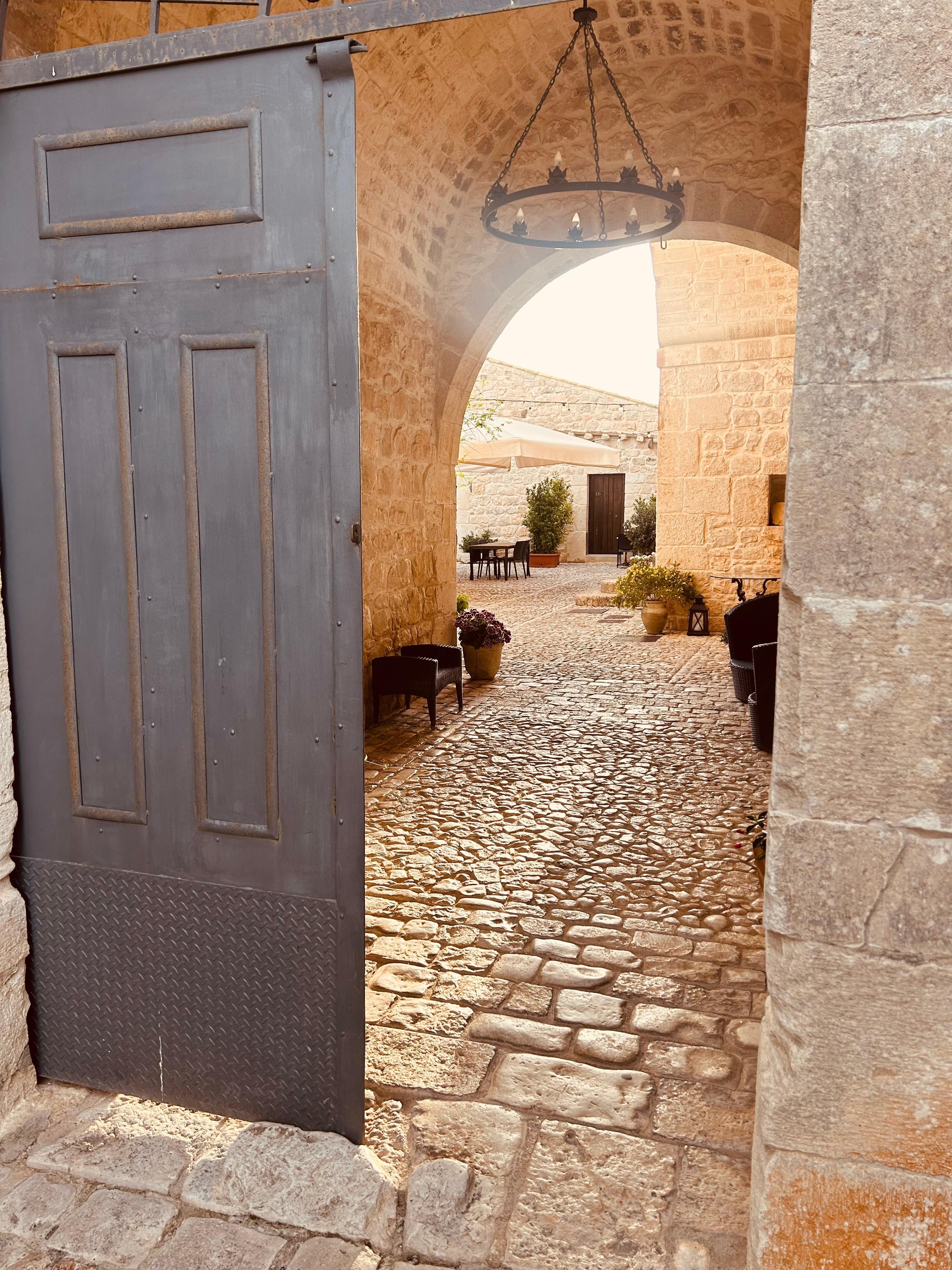 The entrance