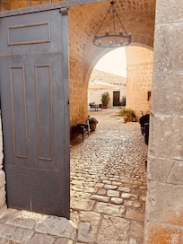 The entrance