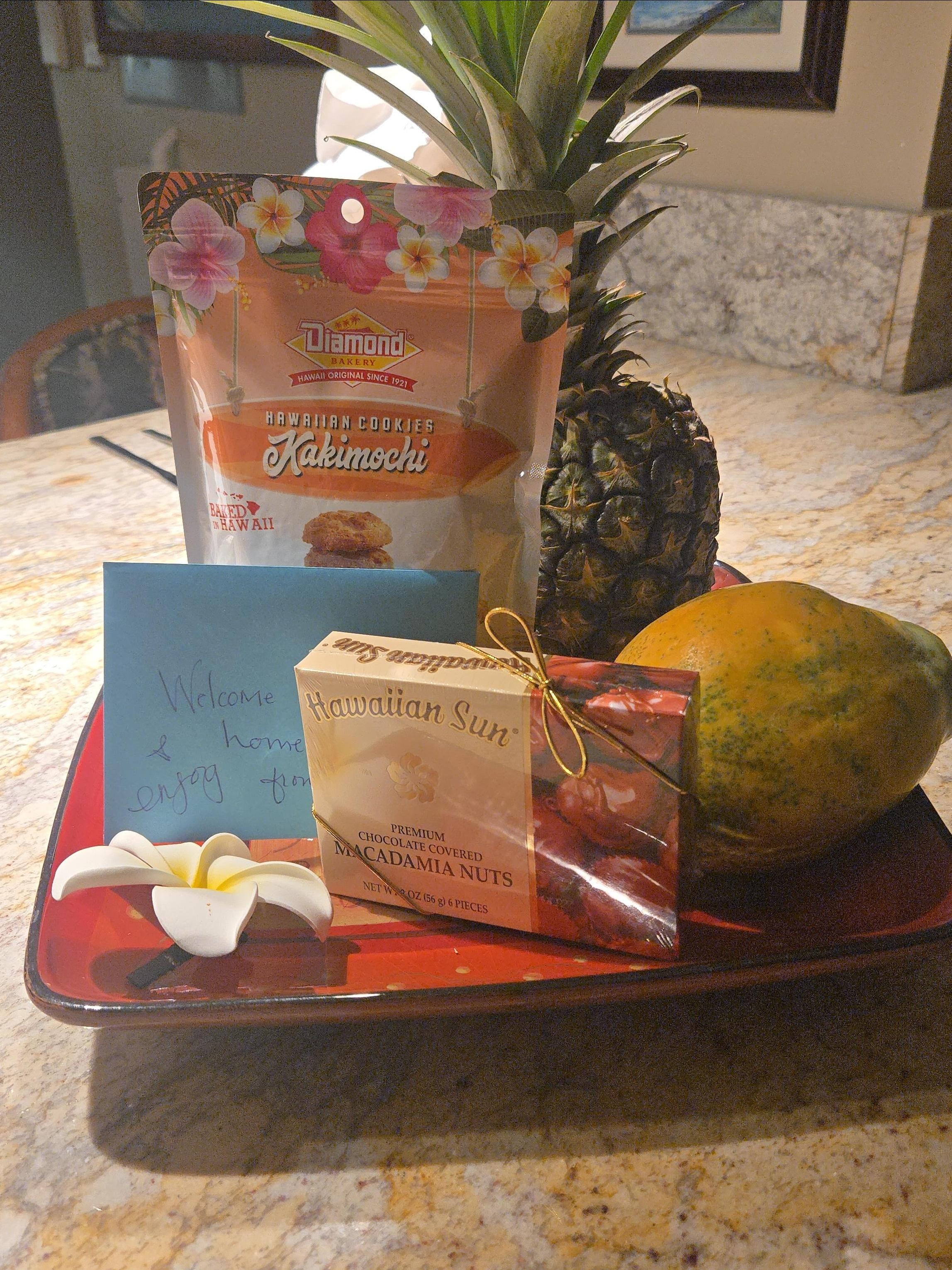 Beverly welcomed us with an amazing array of Hawaiian treats!