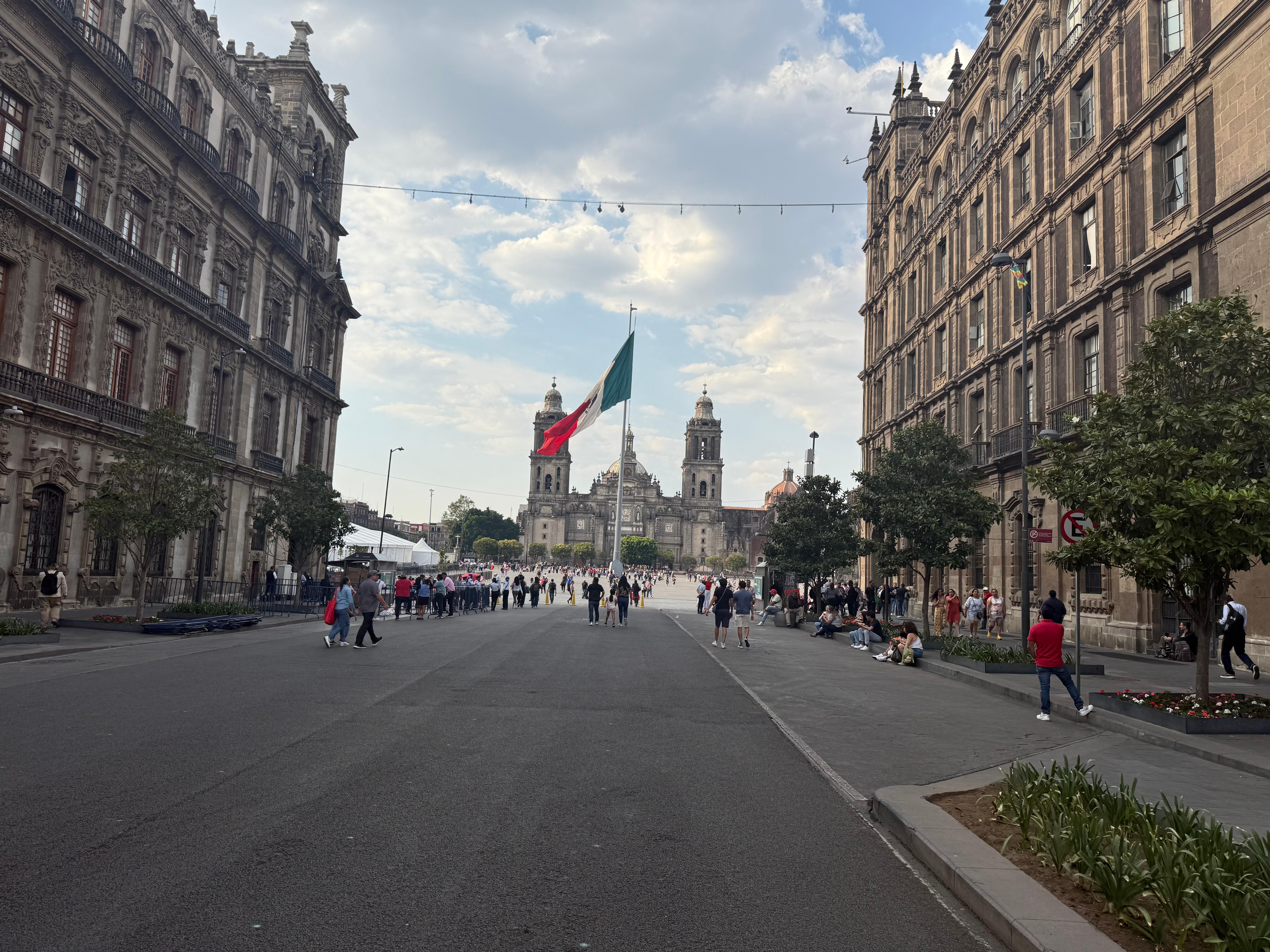 A half block from the hotel