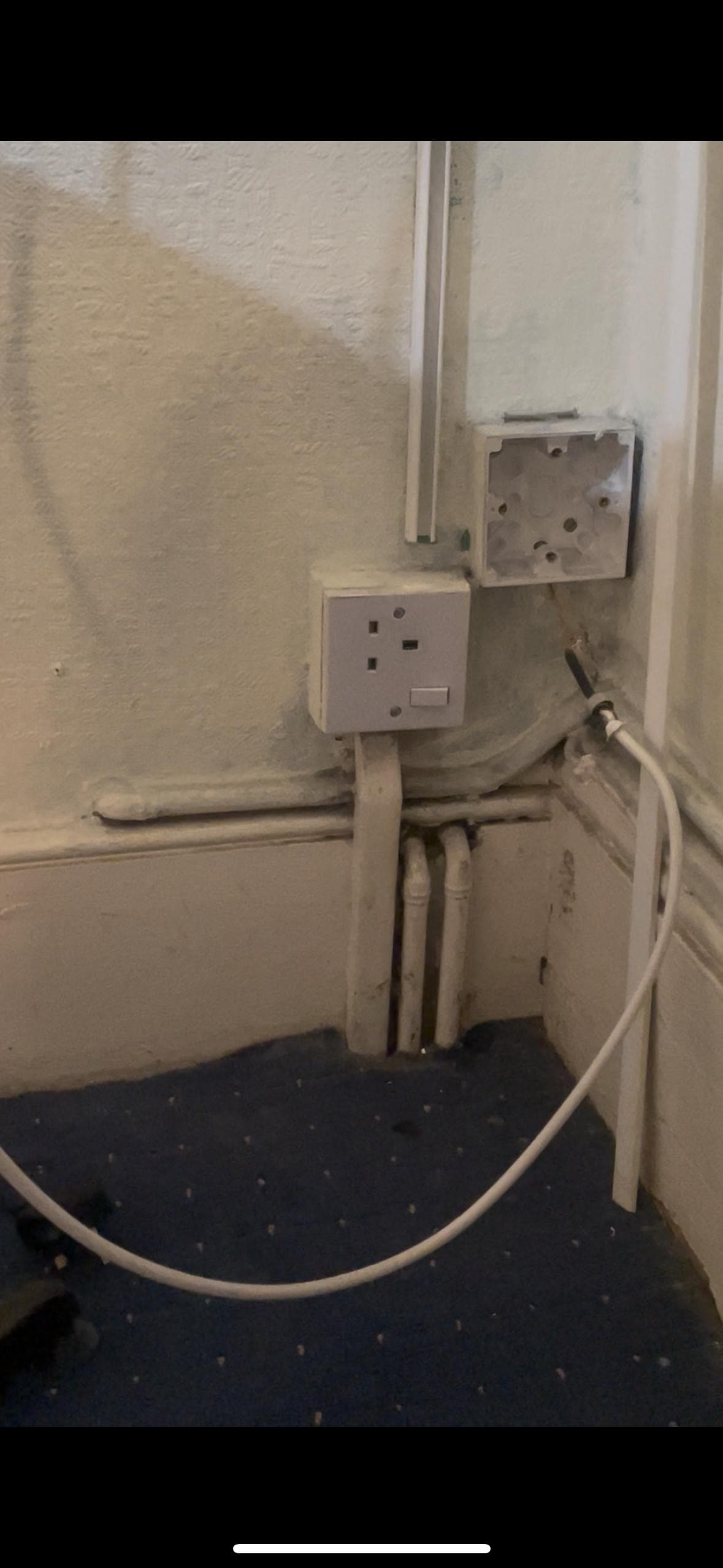 The wiring in the room was questionable at best and the sockets available were nowhere near the bed. You get to choose whether to charge your phone and risk freezing to death without the use of the radiator. 