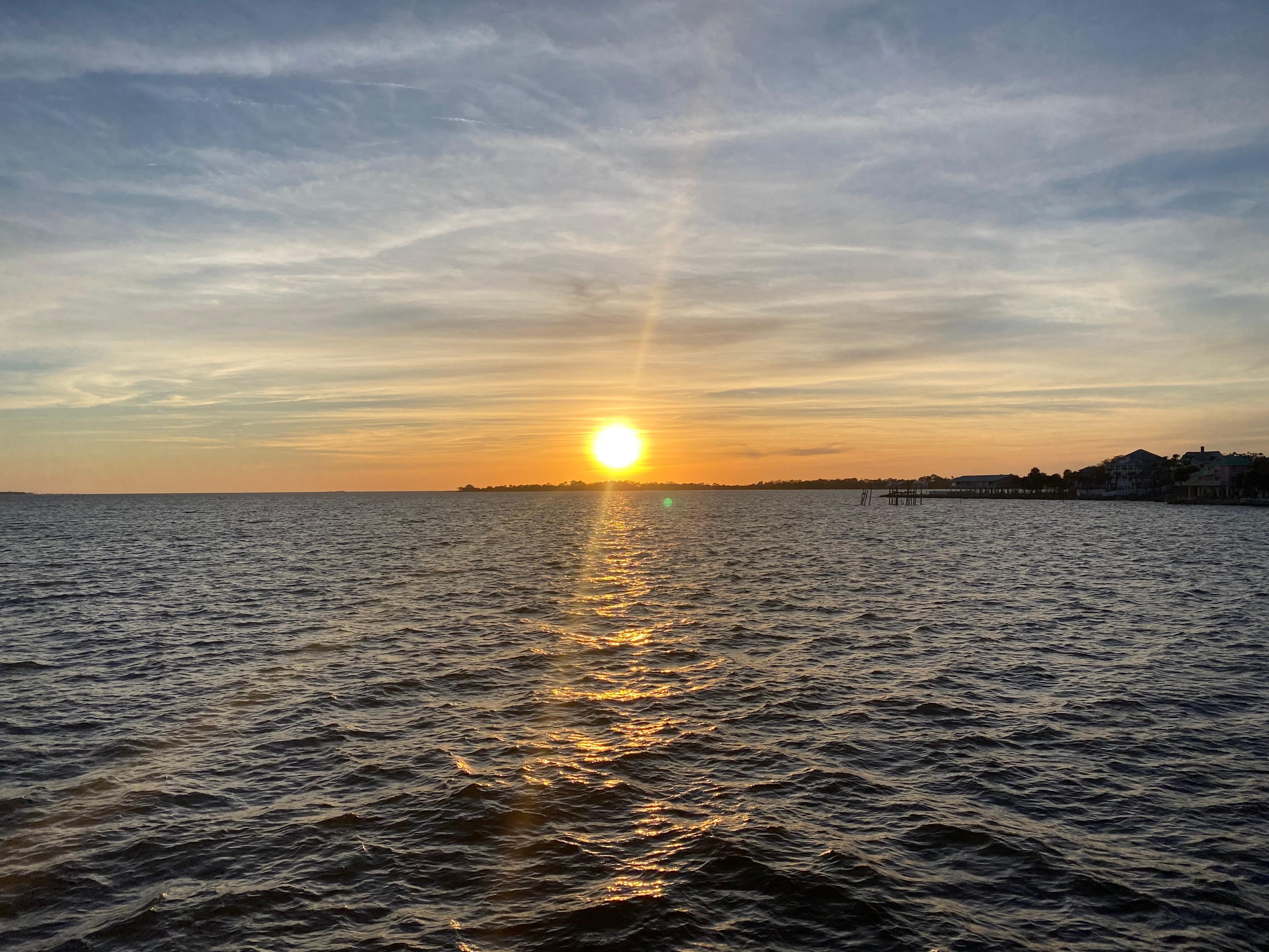 Sunrise from the condo balcony 