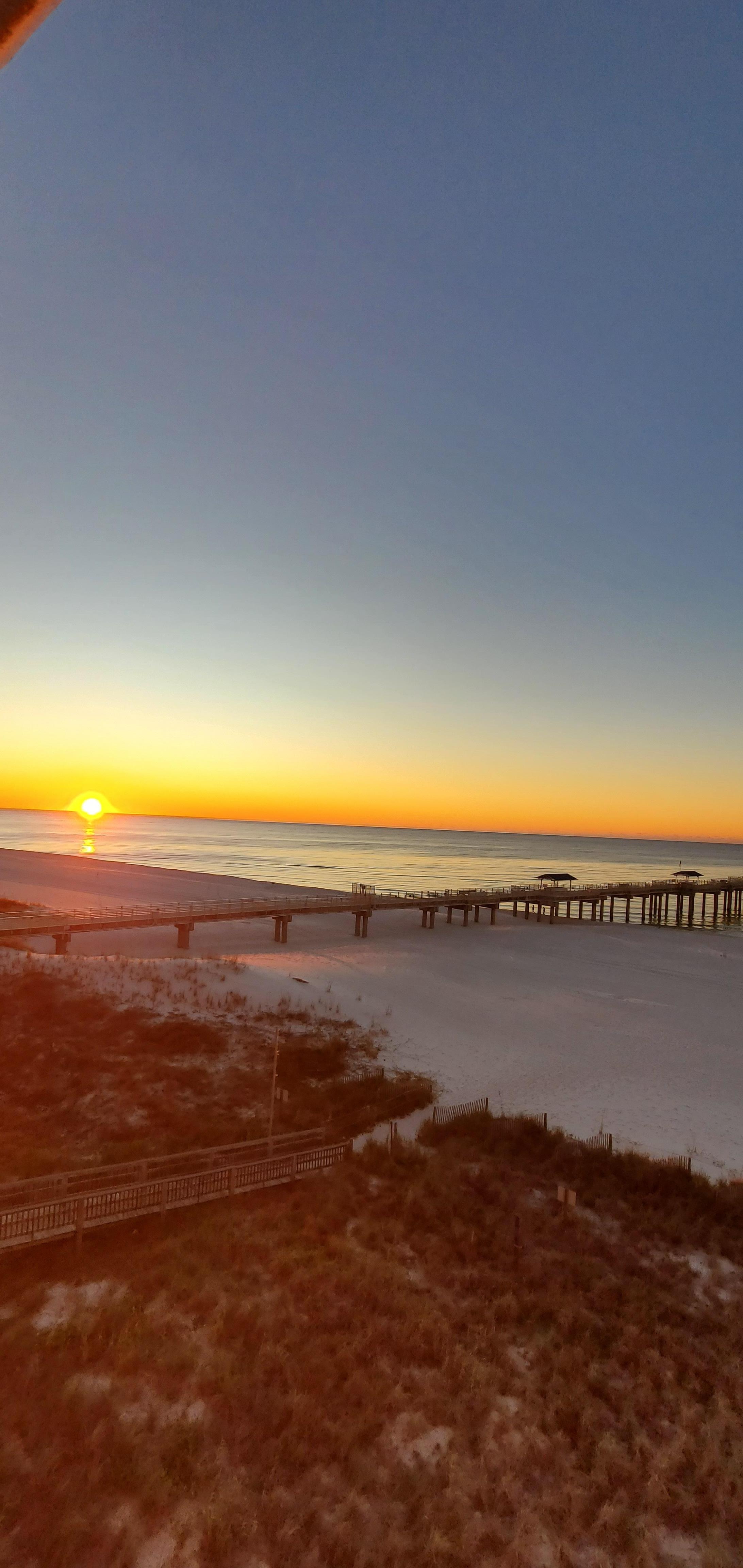 Sunrise from the balcony 