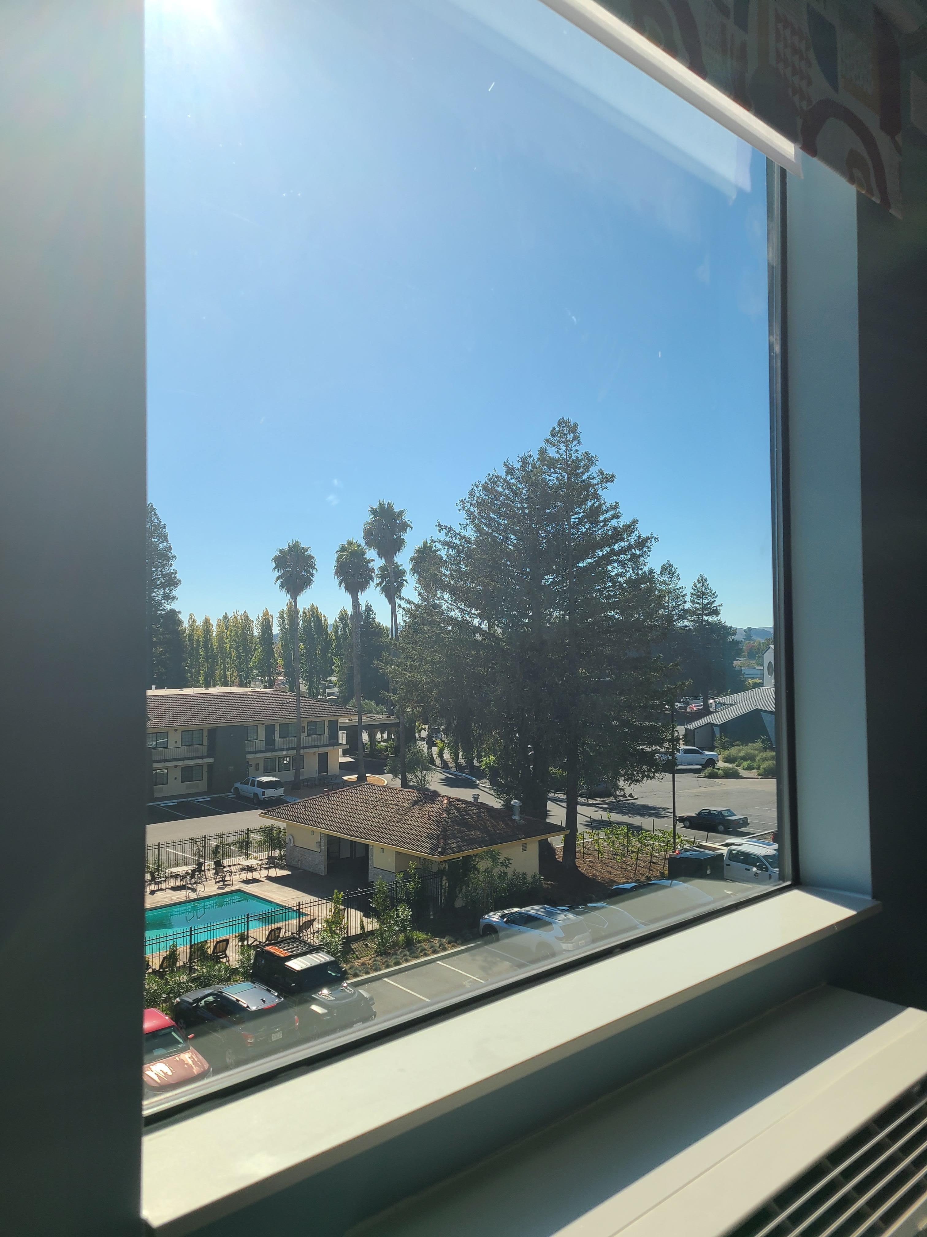 View from room window 