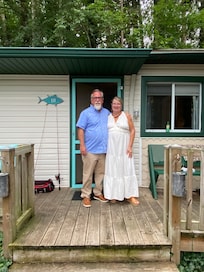 Ready for our 30th anniversary dinner date! From flip flops to fancy (ish).