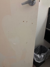 Back of bathroom door