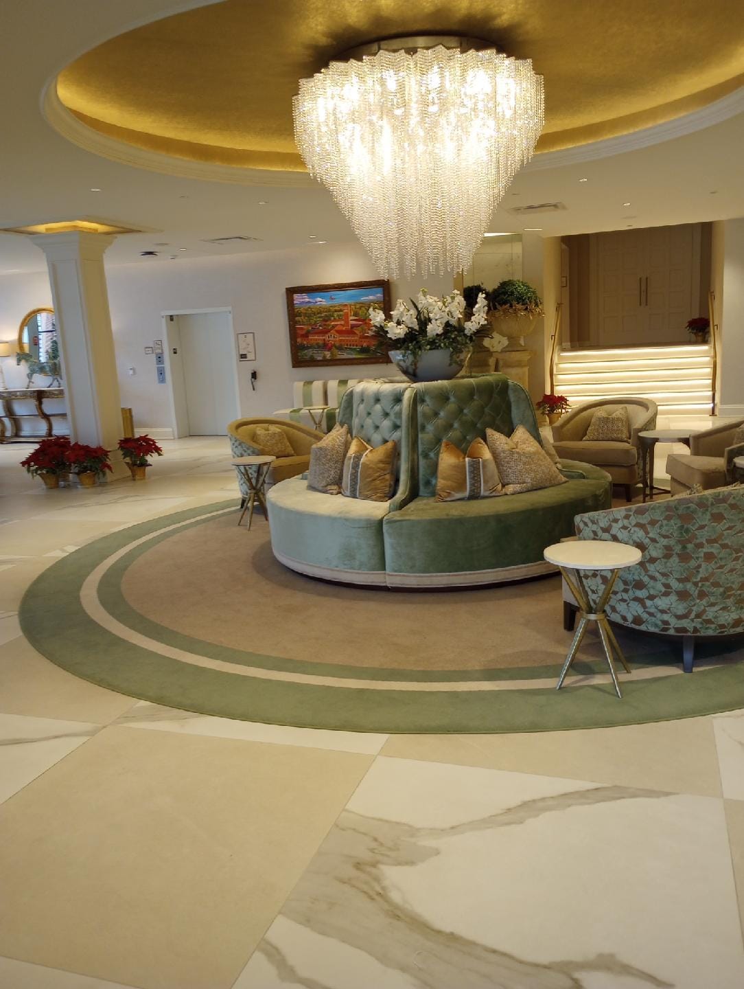Exceptionally clean and beautiful executive suites' lobby.