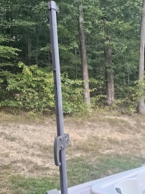 No umbrella and it says there is one online