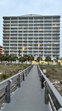 View from the ocean of the condo