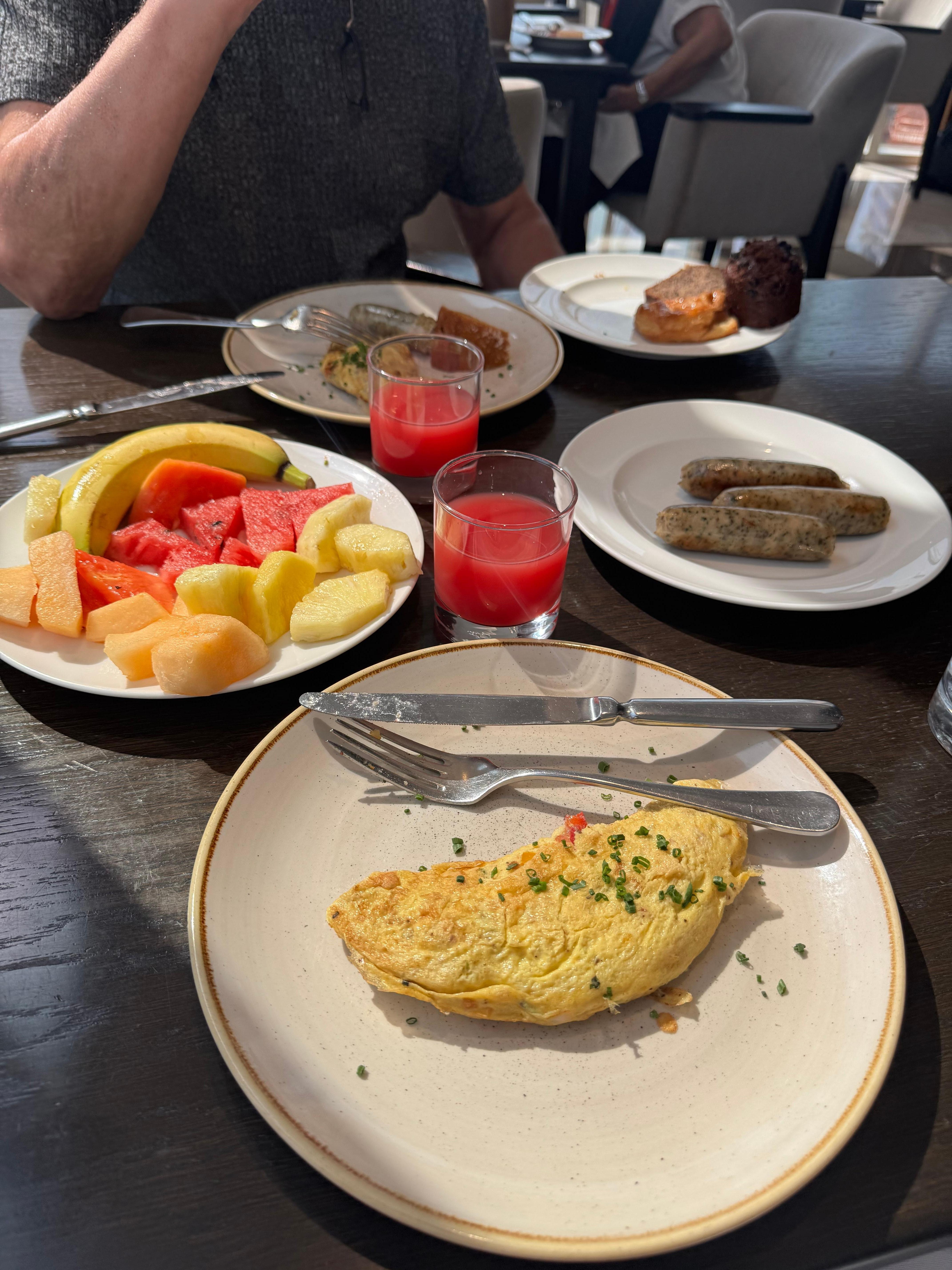 Breakfast omelette to order