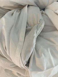 Disgusting stained bedding