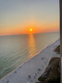 Sun set from the balcony.