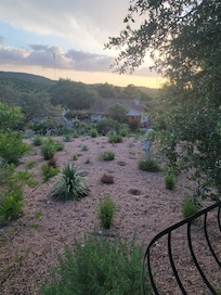 Our view from the poolside patio