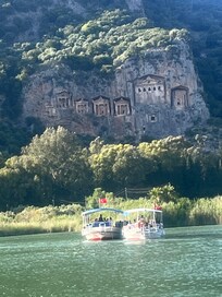 Tombs on river