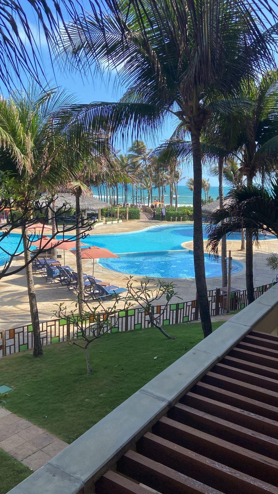 Vista da varanda na nossa acomodação.