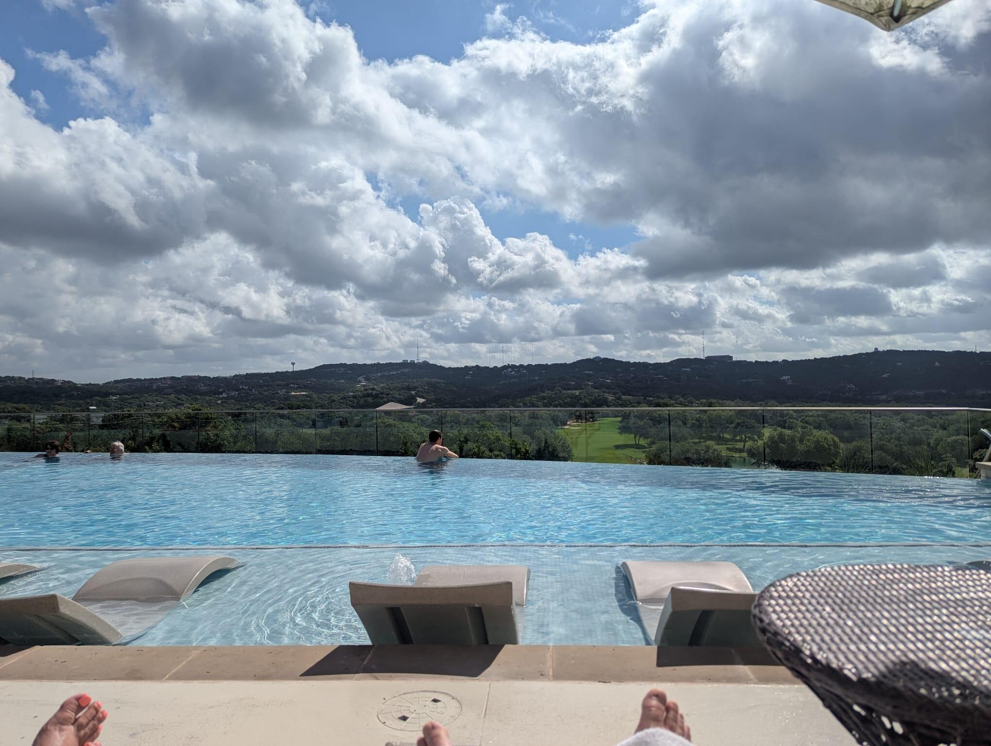 Beautiful view from the adults only pool. 