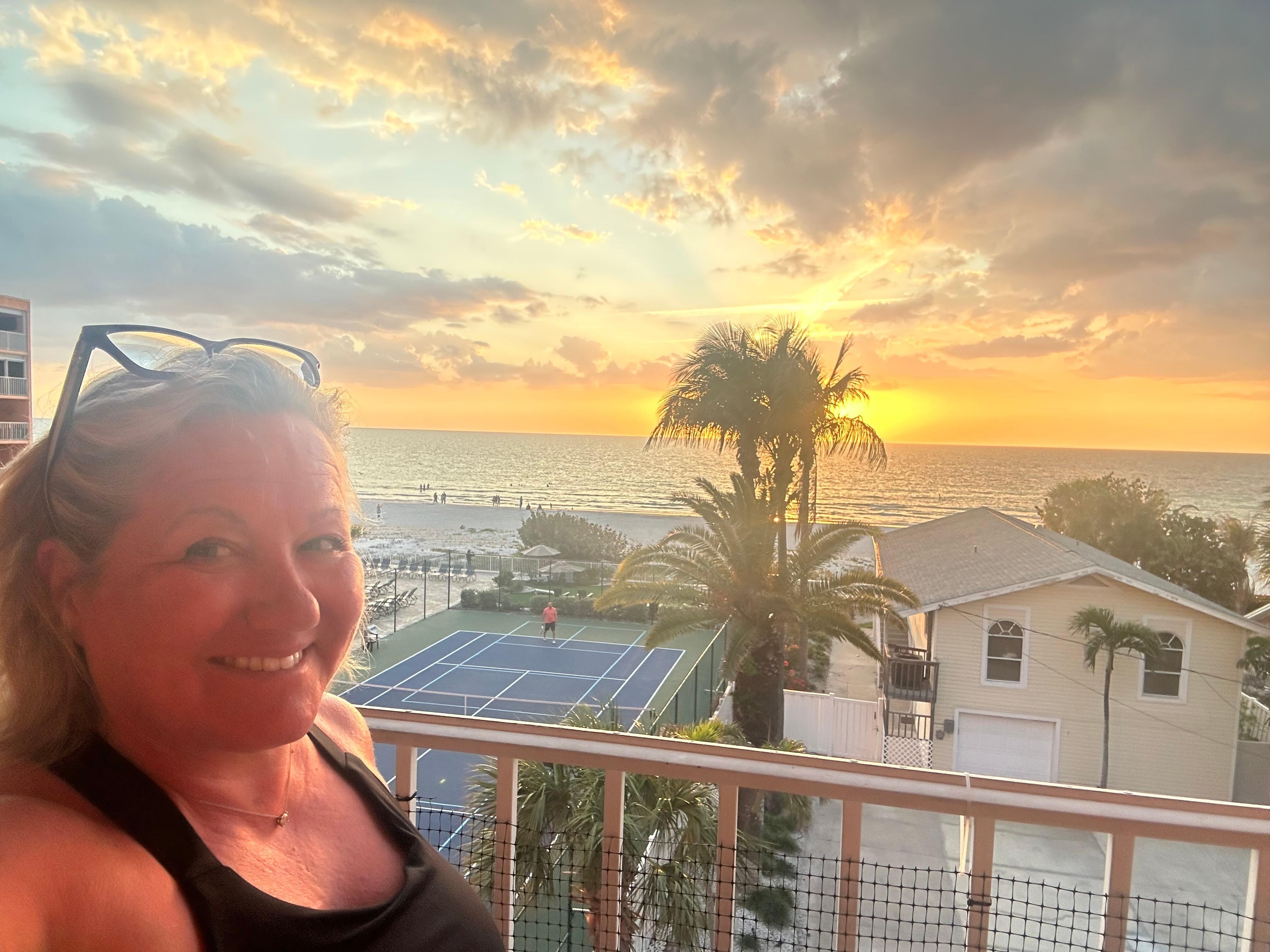 Sunset from the patio last day!