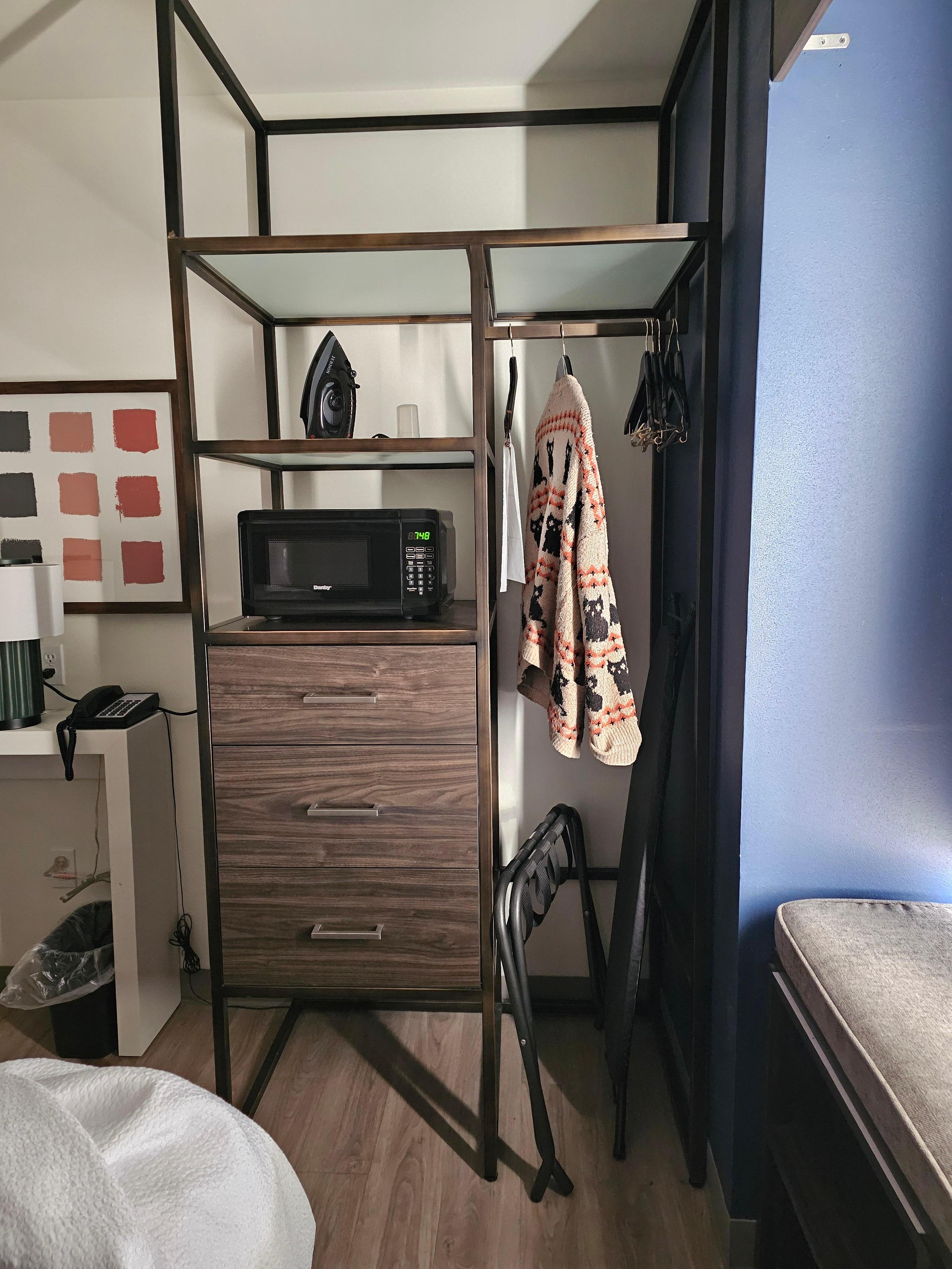 This is the "closet" in a $70 a night Hilton property. Please add them here!