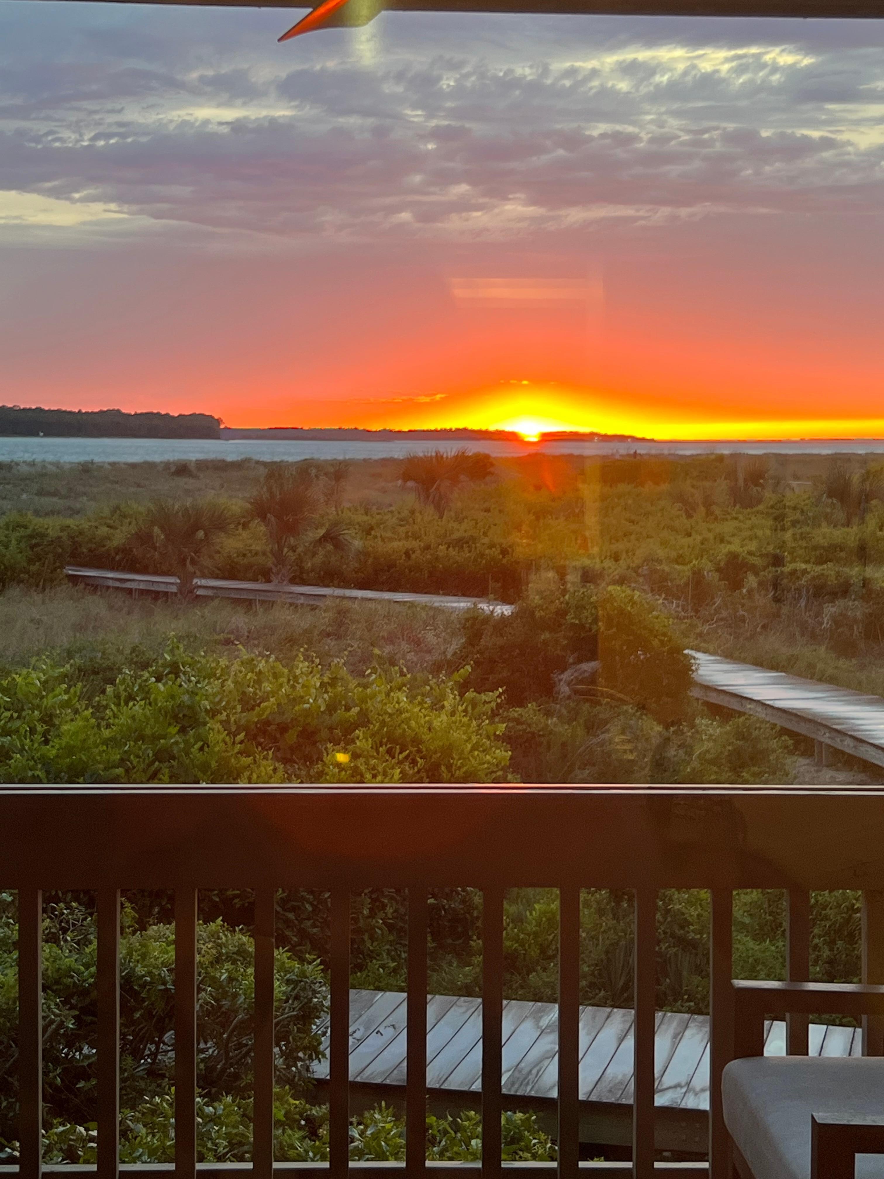 Sunset from porch