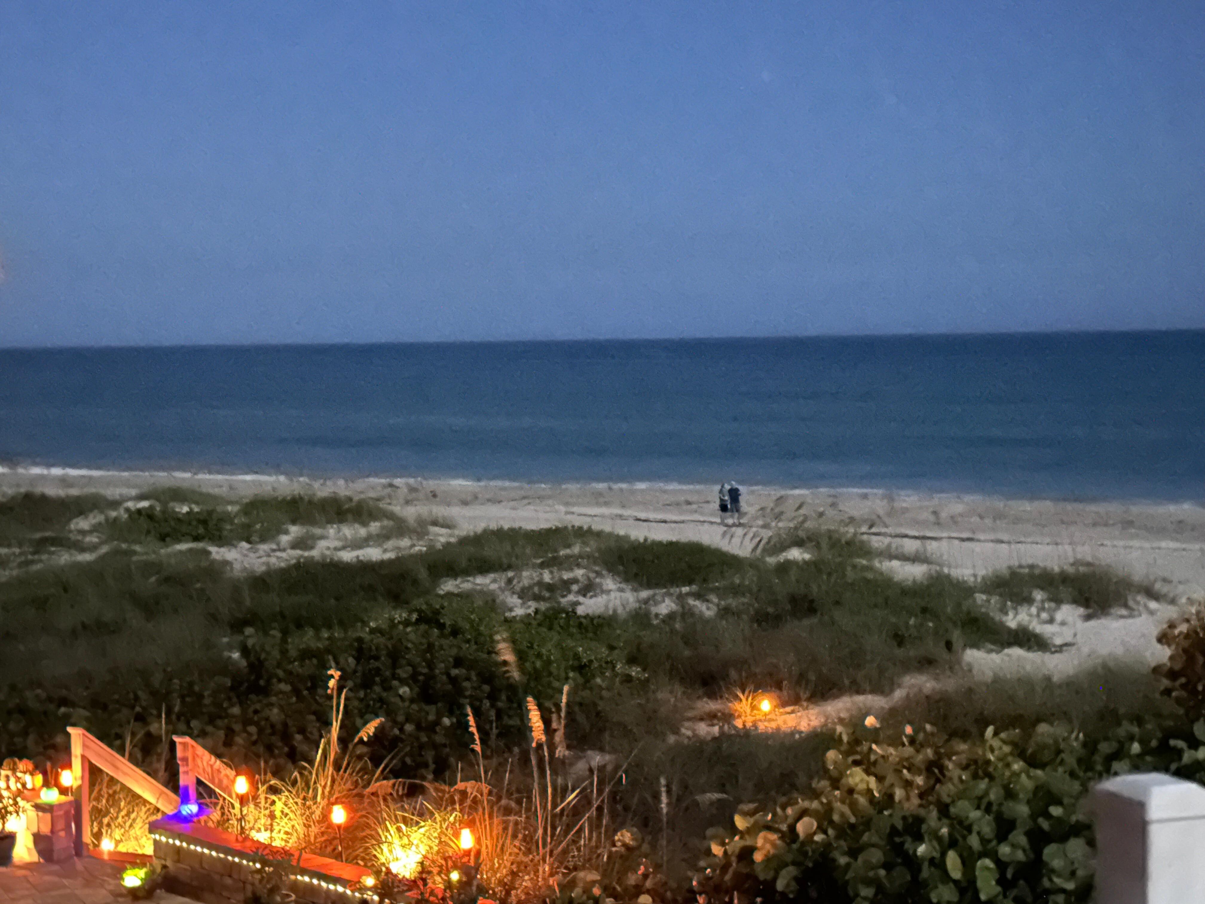 View from the balcony during the full moon