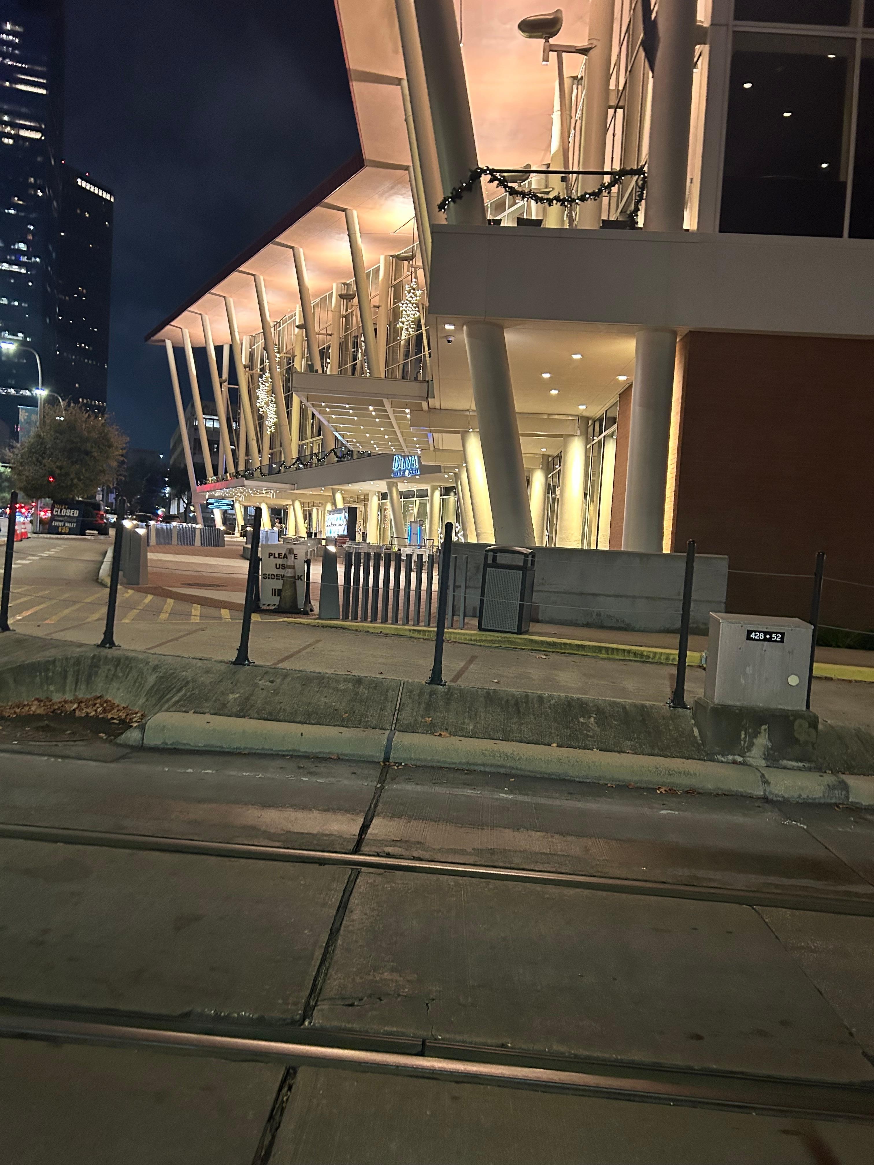 Also great location across the street from the theater