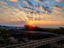 Sunrise off of the balcony.