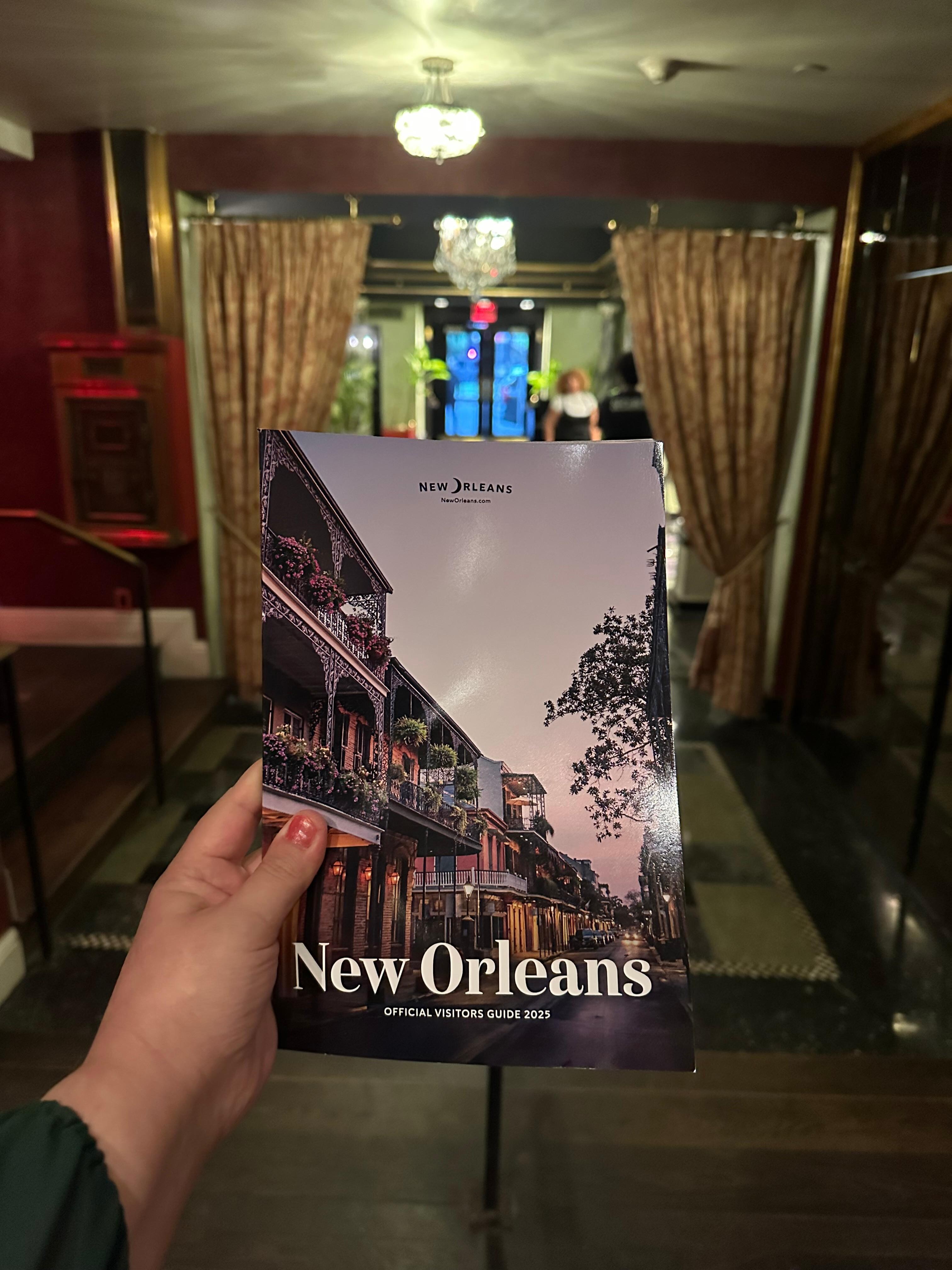 The lobby and welcome to New Orleans guide!