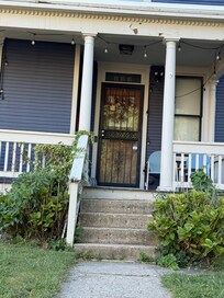 Front of house but enter around back and park in detached garage