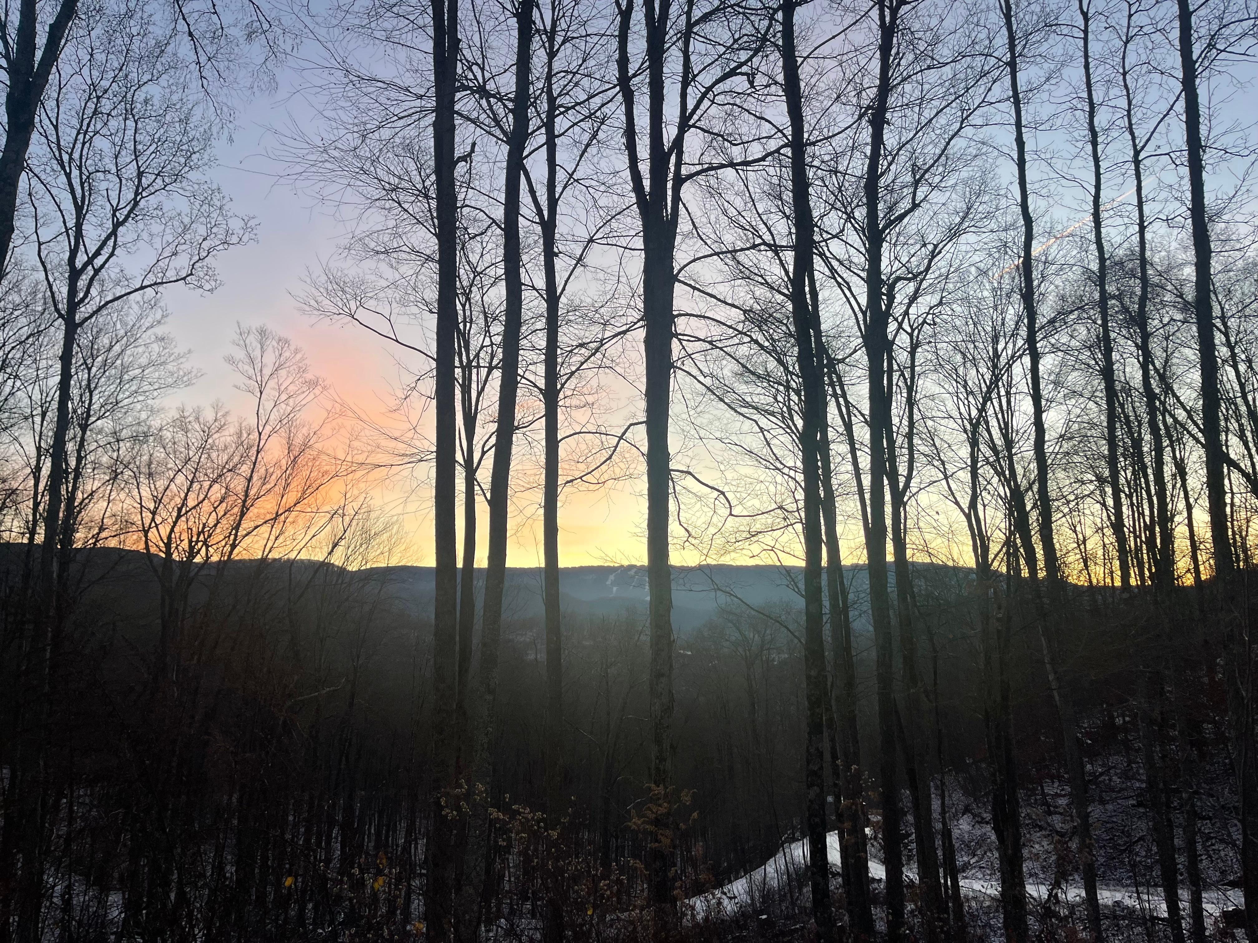 Sunrise on our final day. 