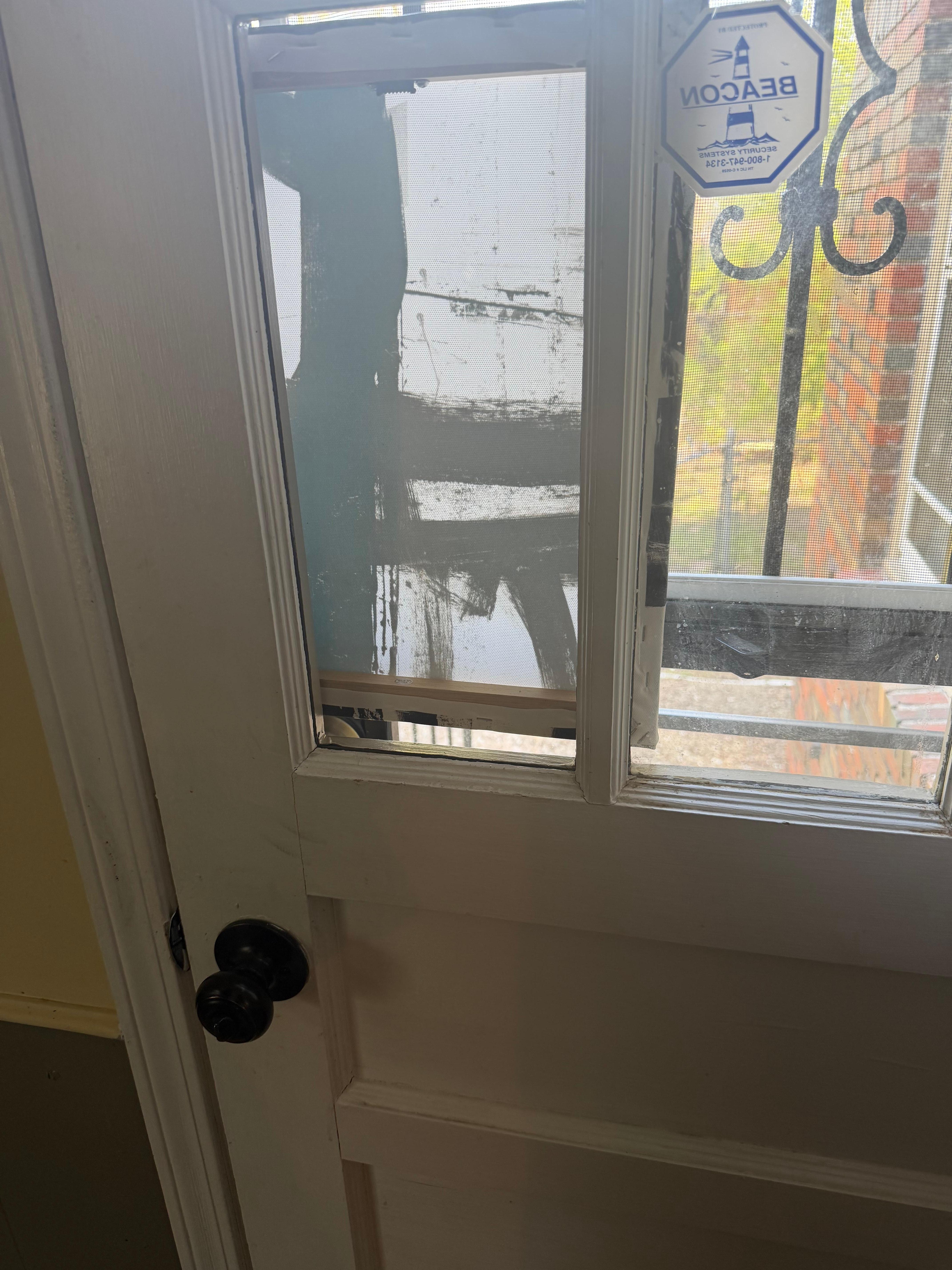 Window panel missing potential safety risk