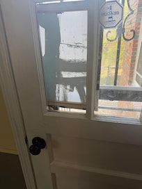 Window panel missing potential safety risk